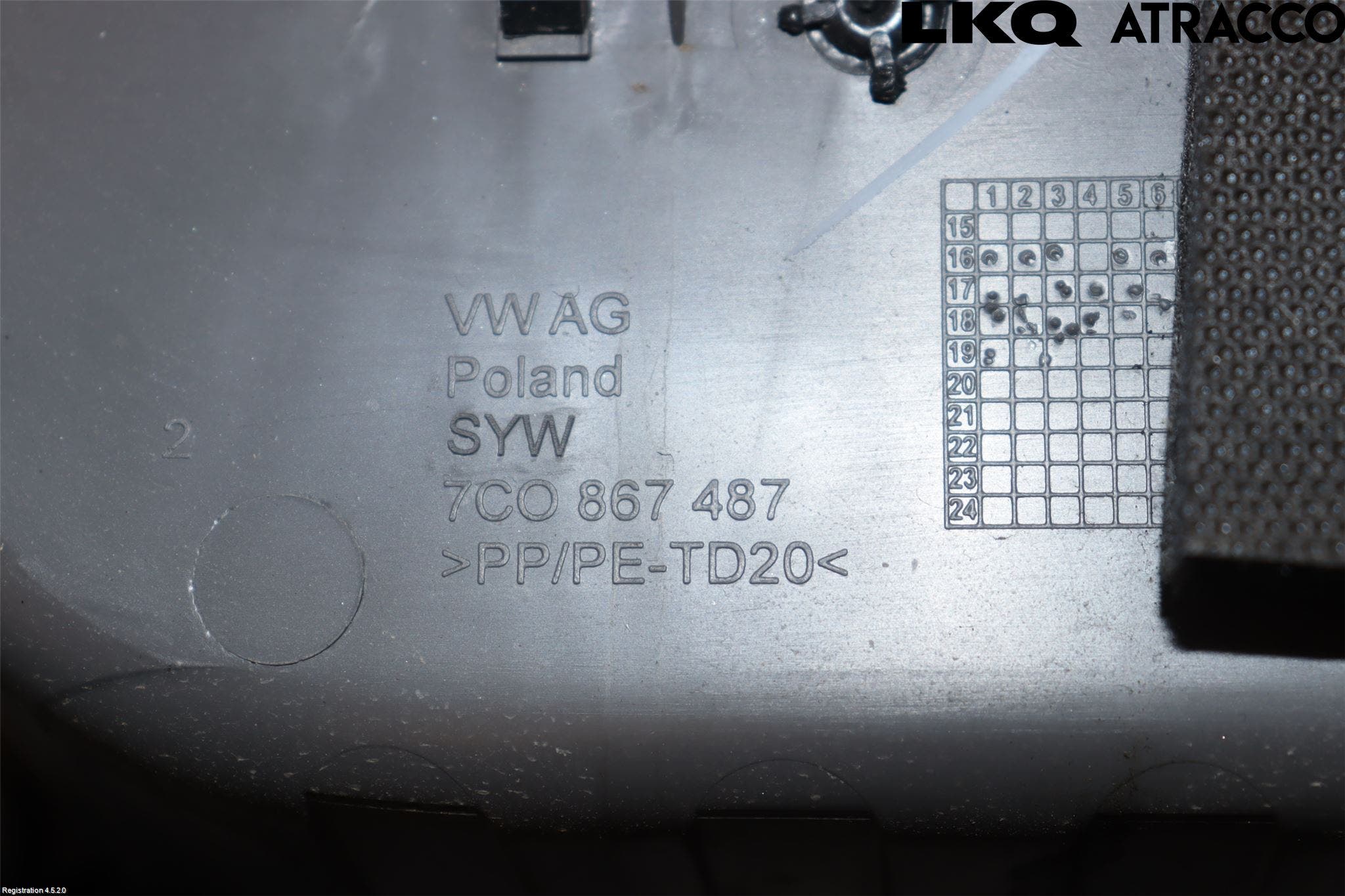 Volkswagen VW CRAFTER II / E-CRAFTER 17- Dörrklädsel Inlägg-List Vä