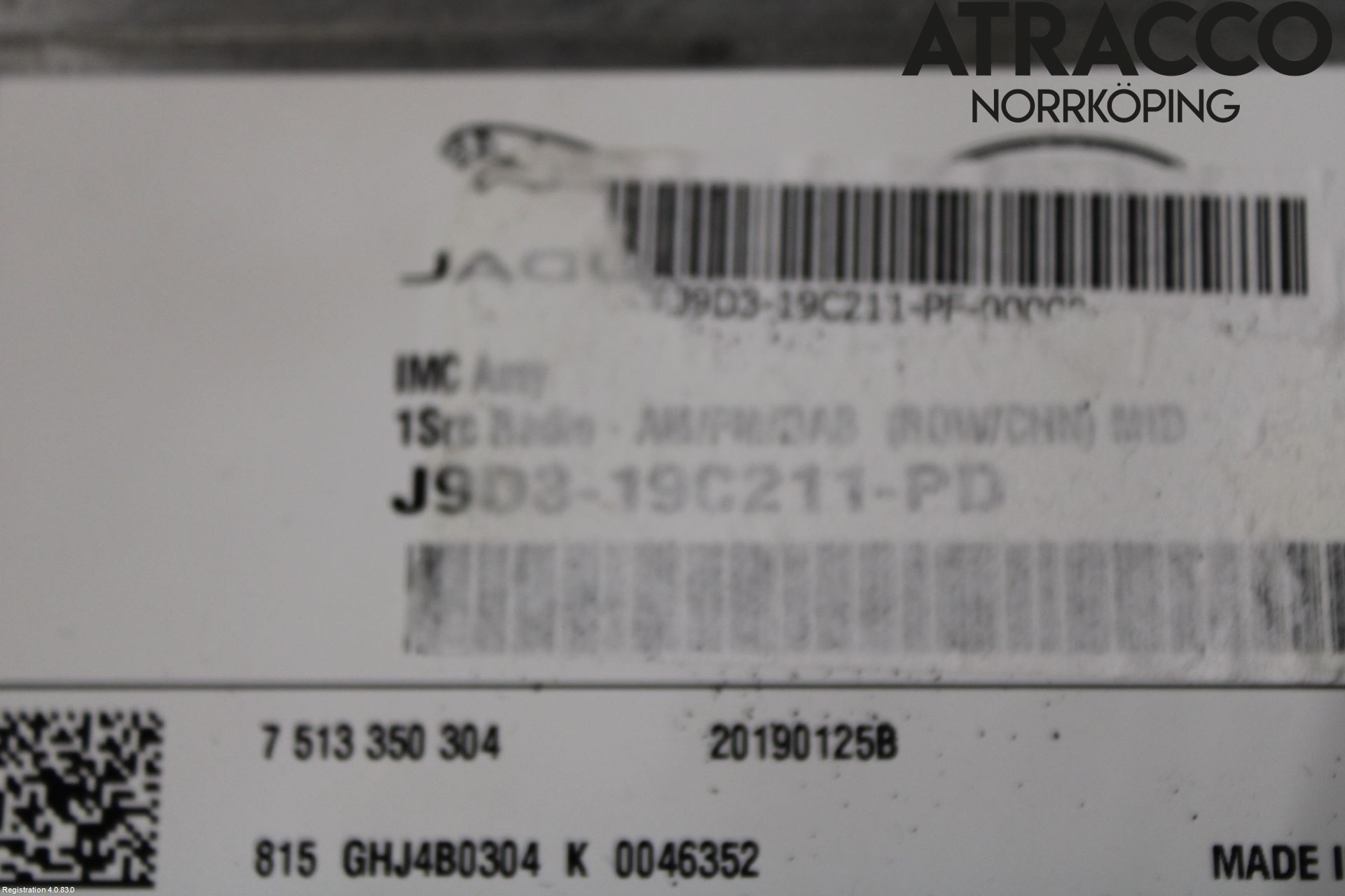 Jaguar I-PACE 18- Cd Radio - Multimediapanel