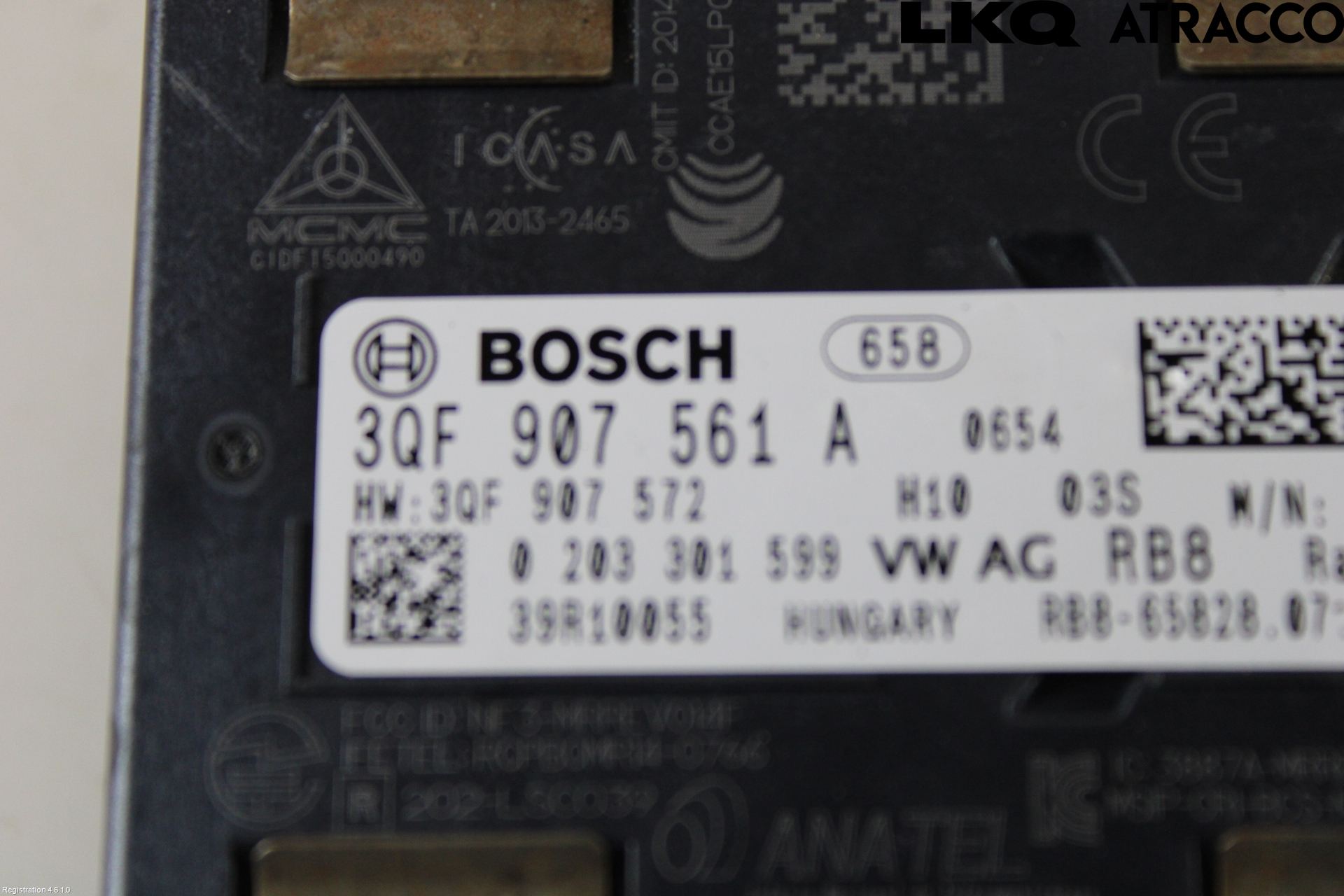 Volkswagen VW GOLF / E-GOLF VII 13-20 Sensor Aktivt Kollisionsskydd