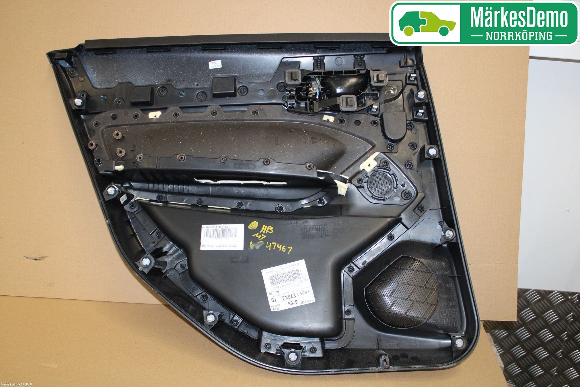 Peugeot 308 14-21 Dörrklädsel Hö