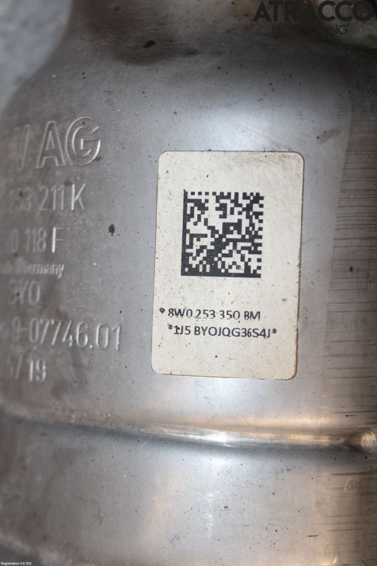 Audi A5 17- Avgas Främre Rör