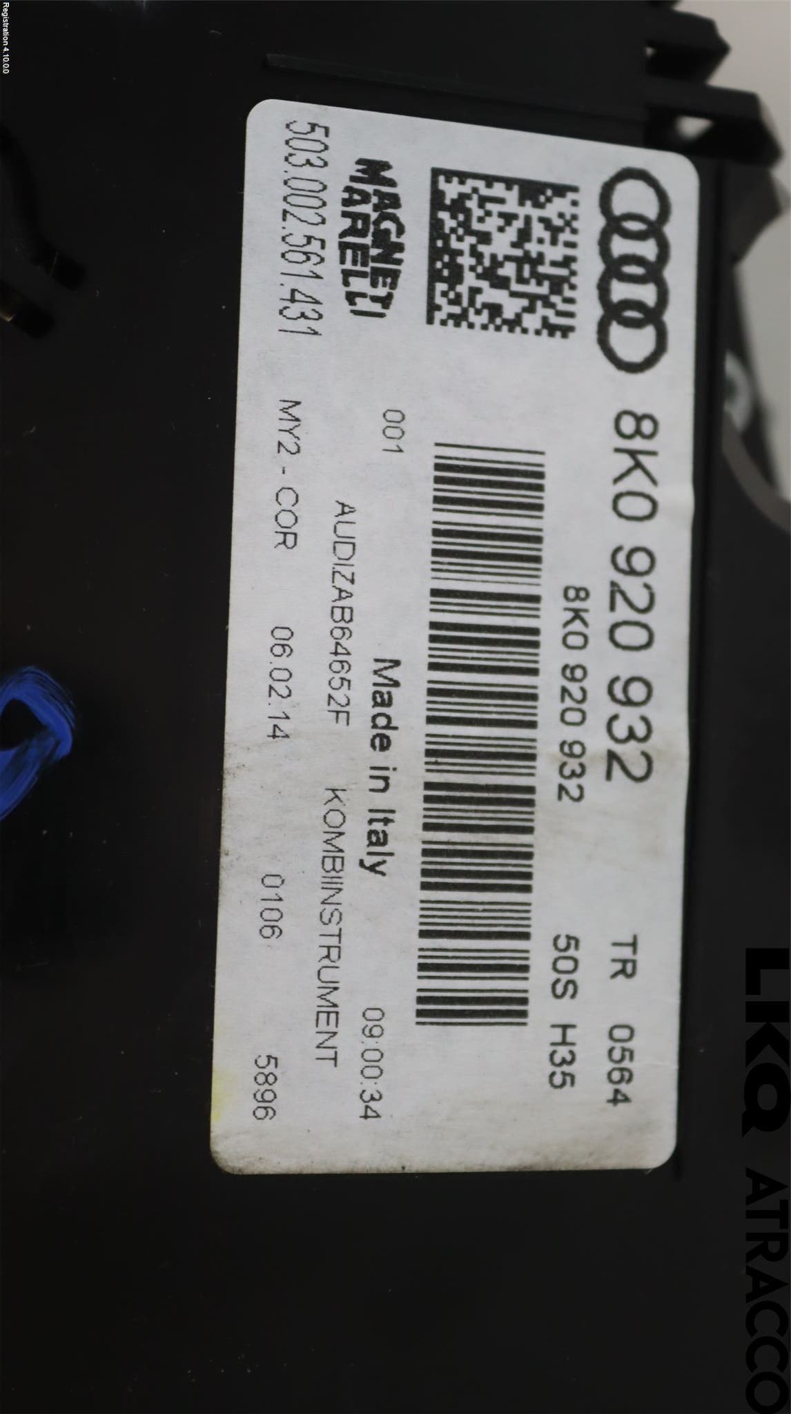 Audi A4 12-15 Instrument Komb