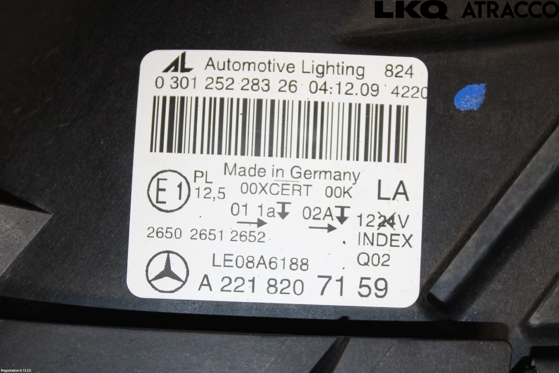 Mercedes-Benz MB S-KLASS (W221) 05-13 Strålkastare Vänster