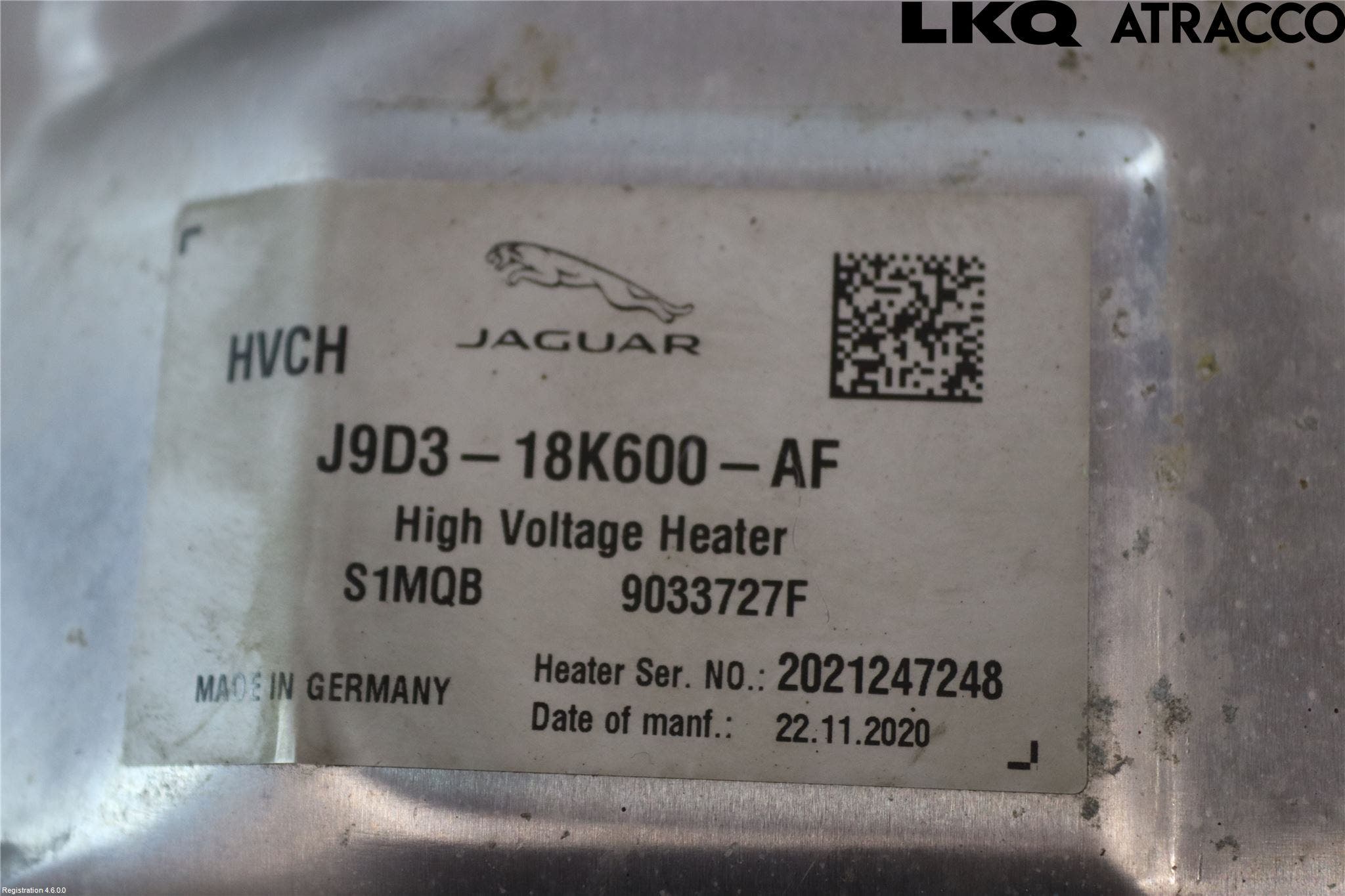 Jaguar I-PACE 18- Värme Cellpaket Komp