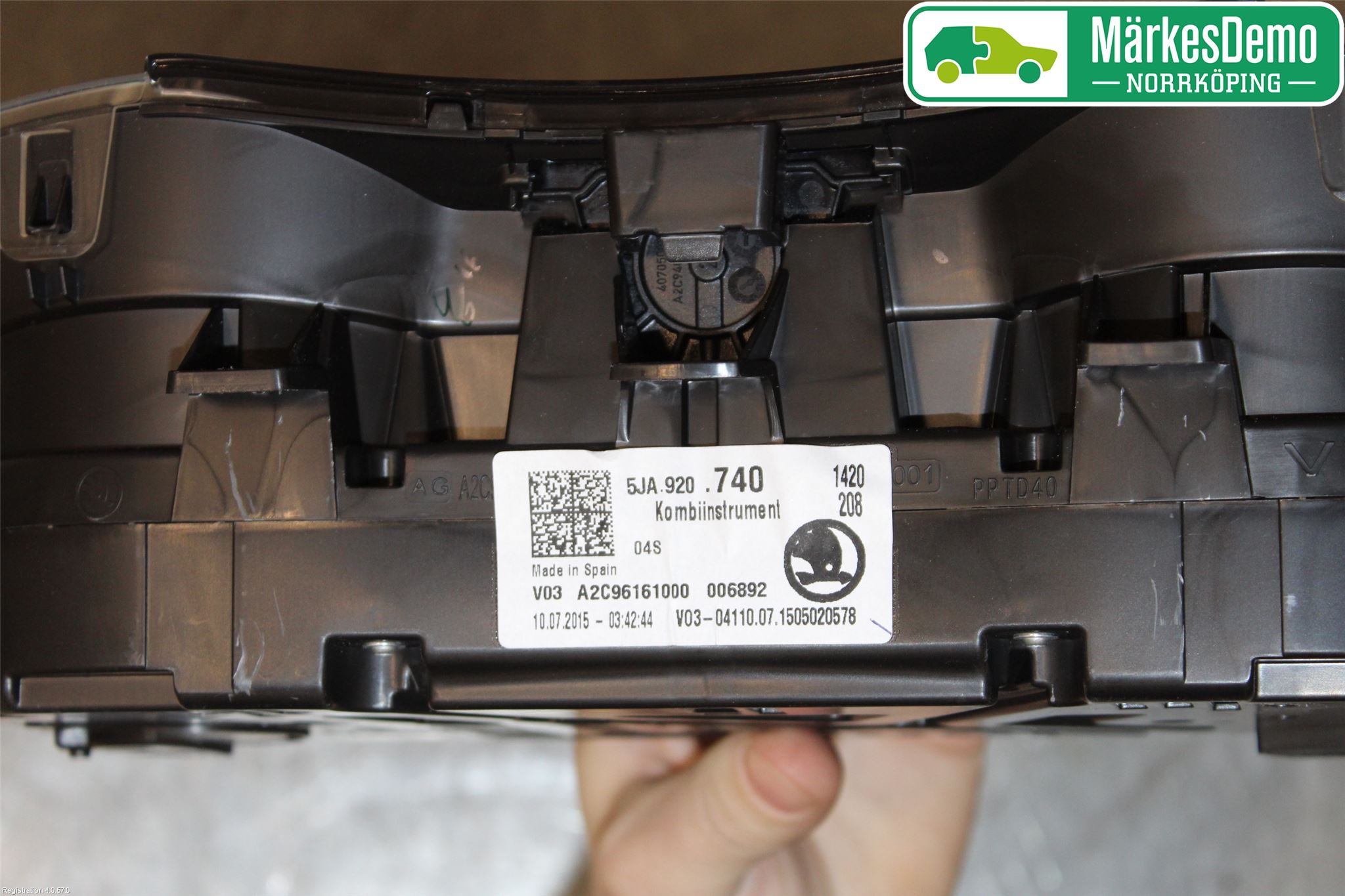 Skoda RAPID Instrument Komb