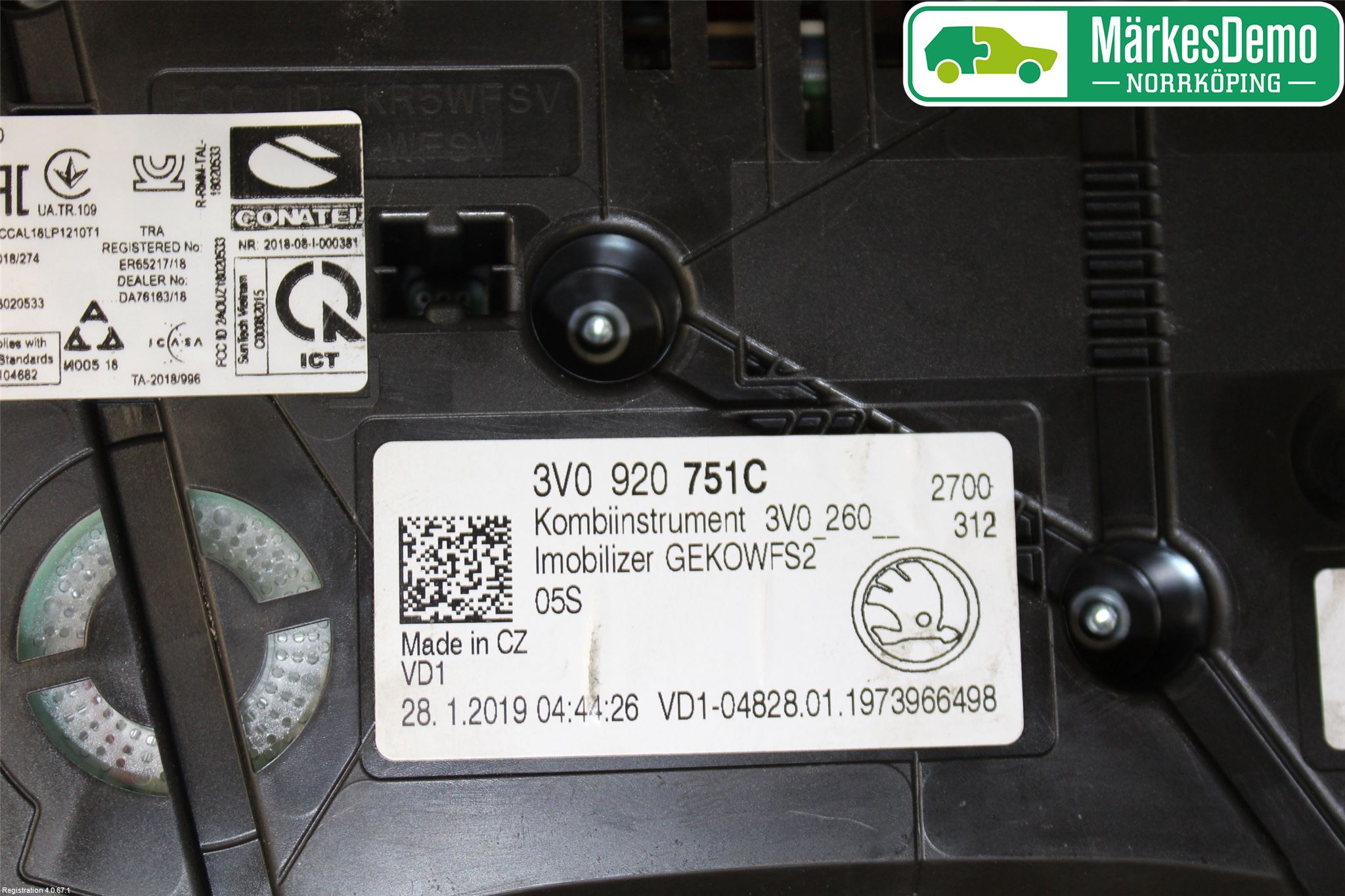 Skoda SUPERB 16-24 Instrument Komb