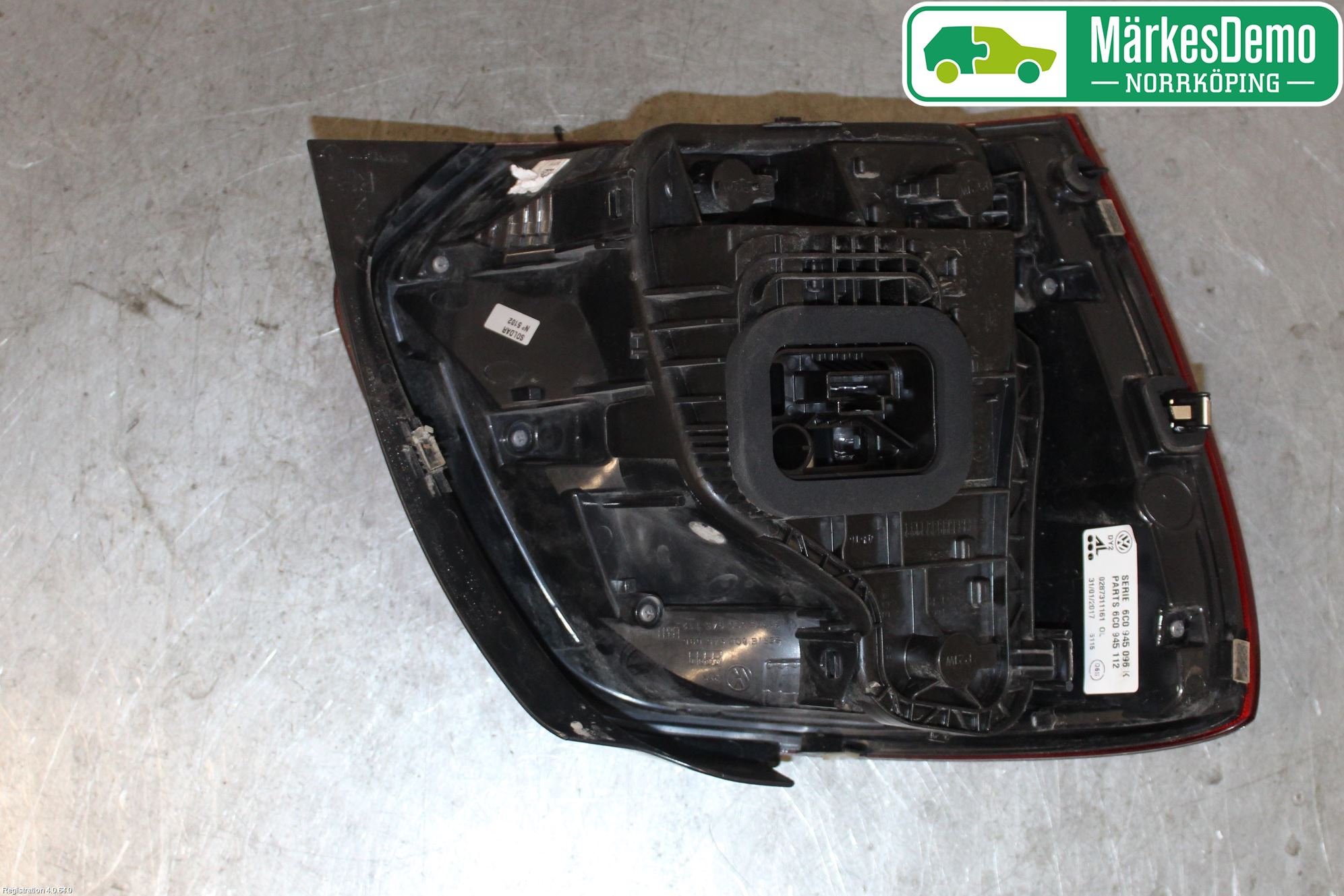 Volkswagen VW POLO 10-17 Bakljus Höger