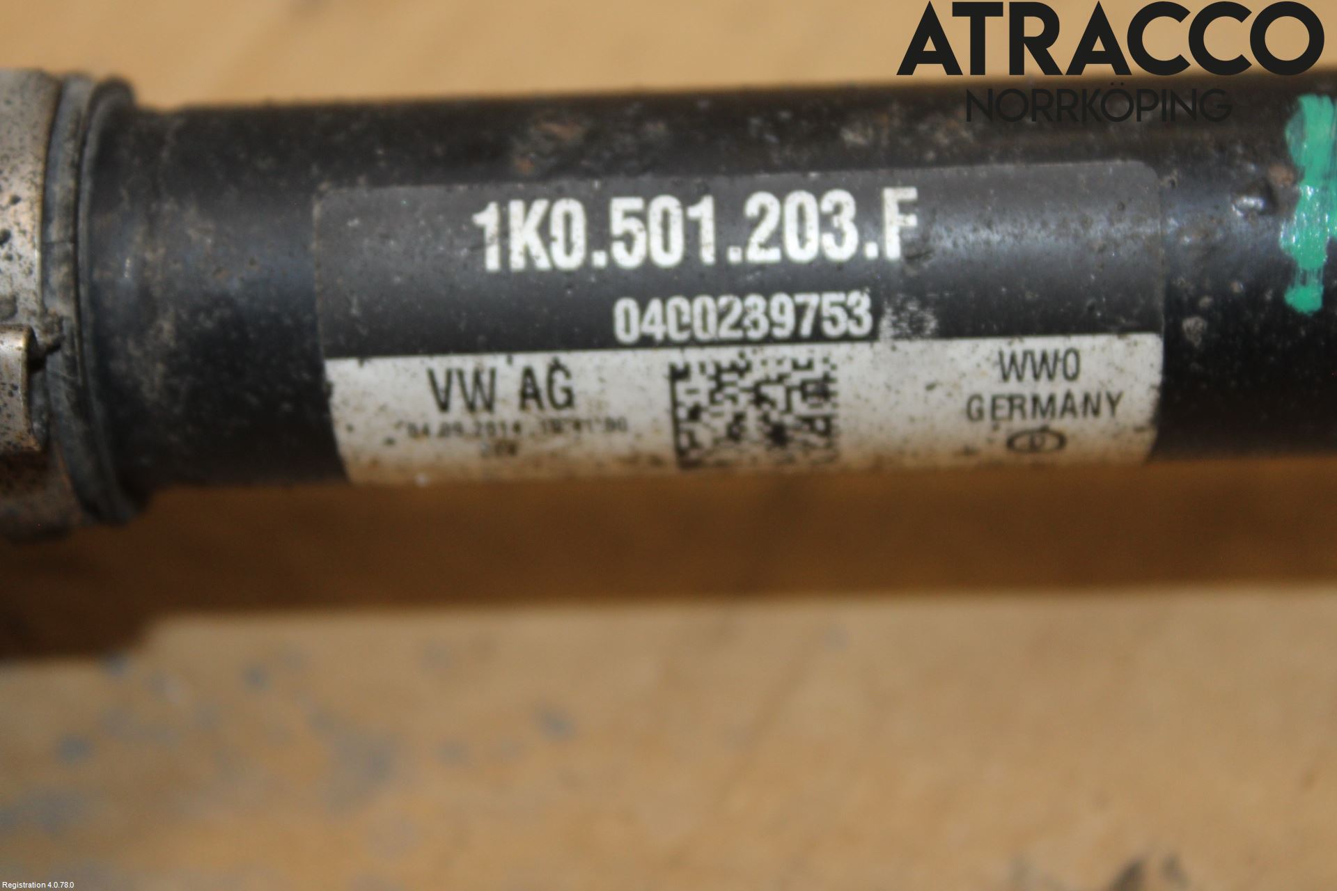 Volkswagen VW TIGUAN 07-16 Drivaxel Bak Vänster