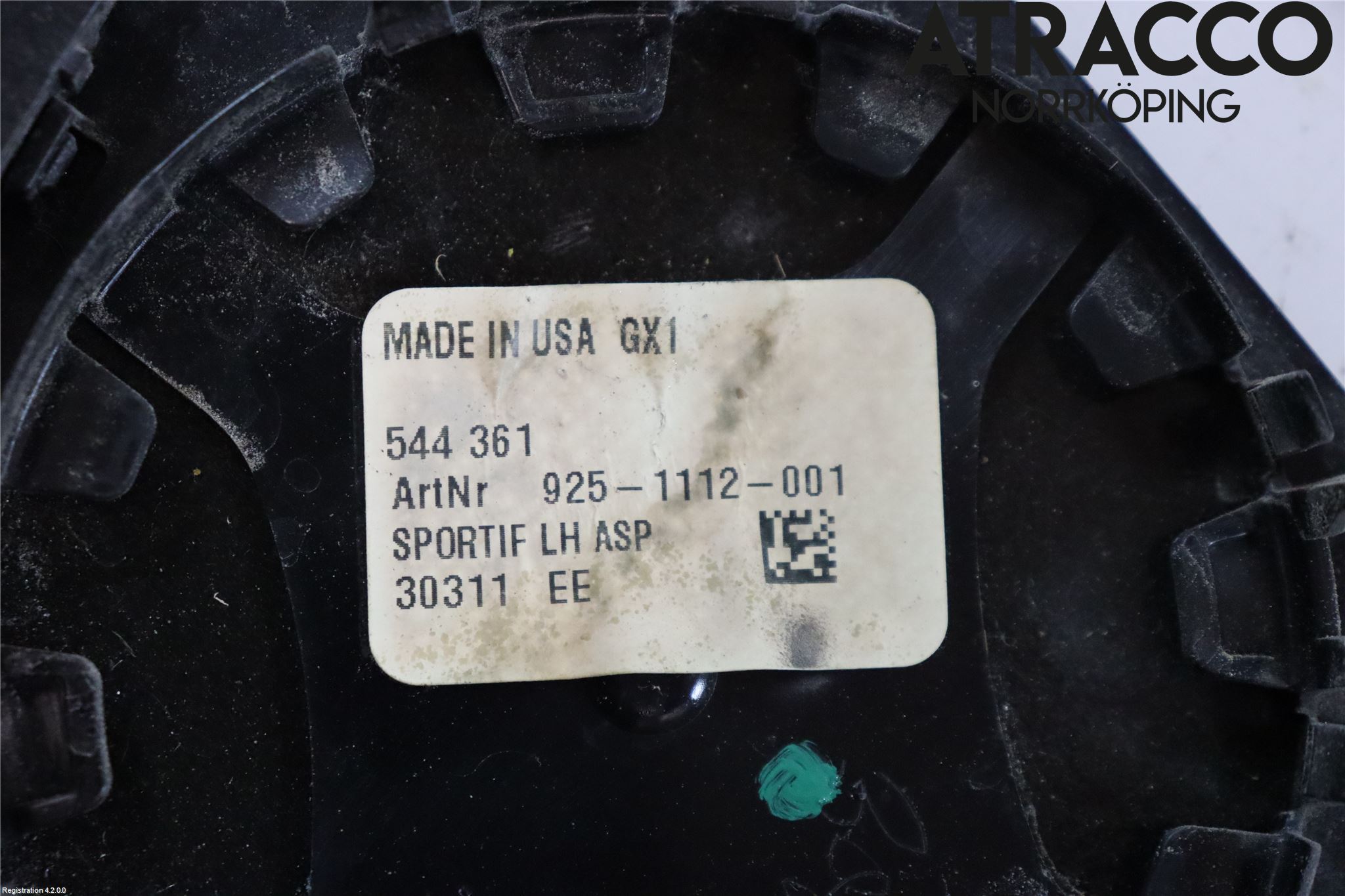 Volkswagen VW PASSAT 11-14 Spegelglas Vä