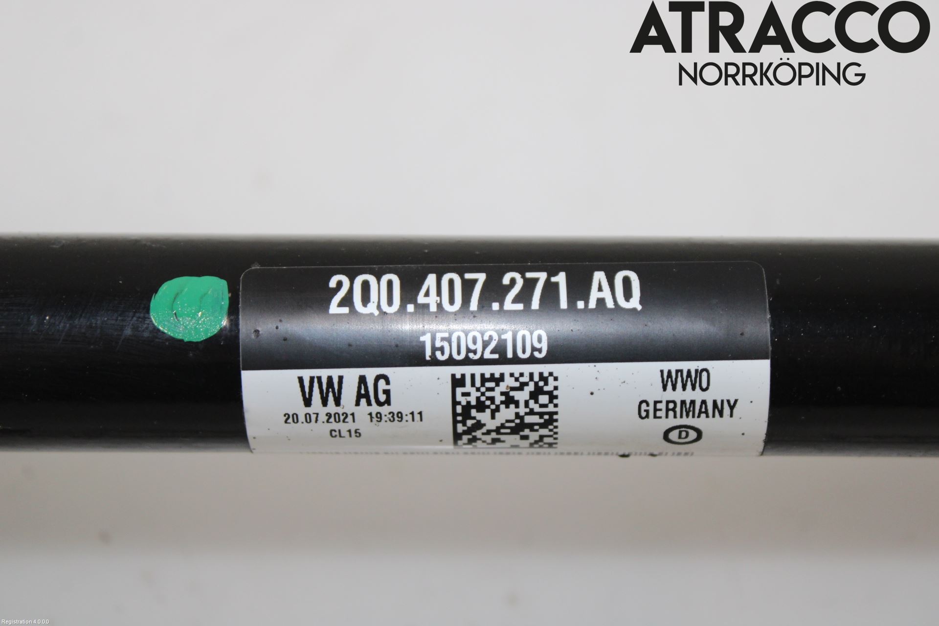 Skoda SCALA 19- Drivaxel Fram Vänster