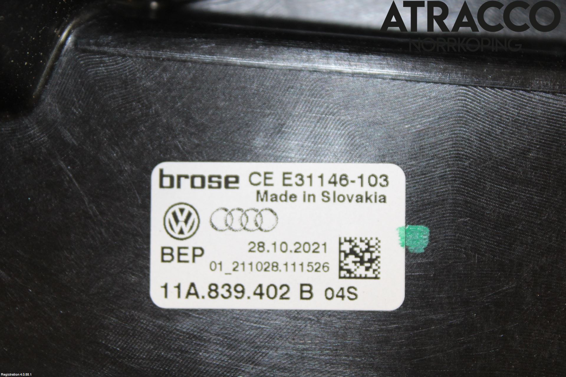 Volkswagen VW ID.4 21- Fönsterhiss El Kompl