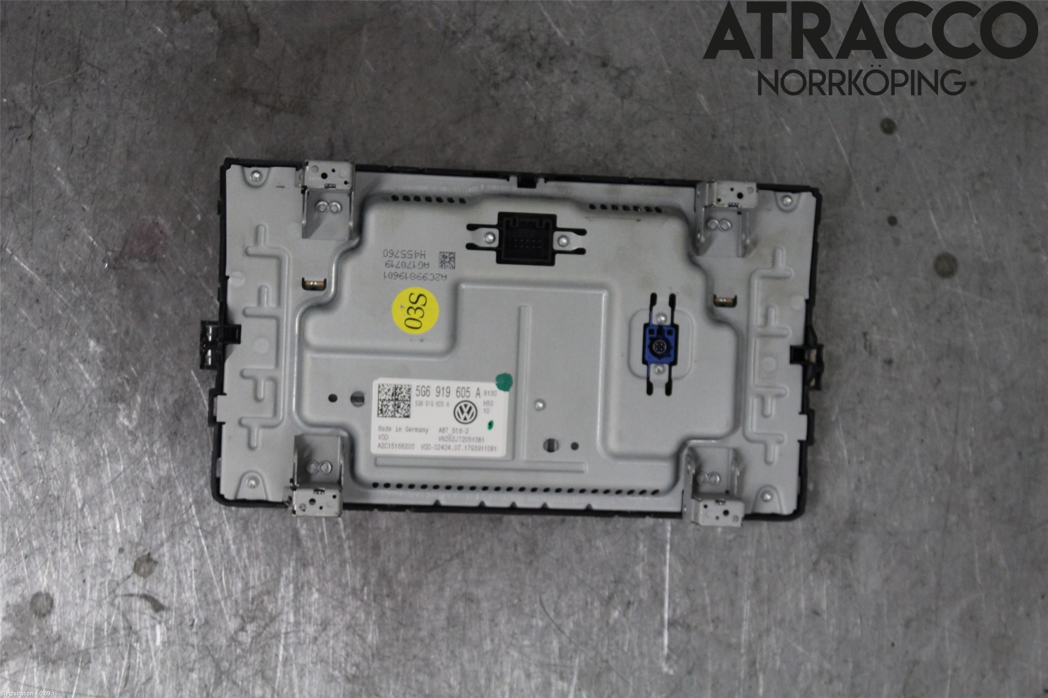 Volkswagen VW GOLF / E-GOLF VII 13-20 Multifunktionsdisplay