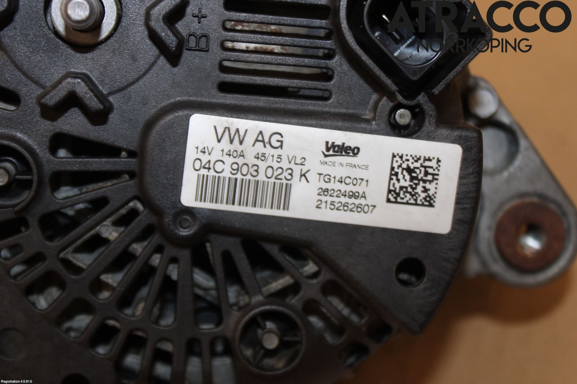 Audi A3/S3 8V 13-20 Generator