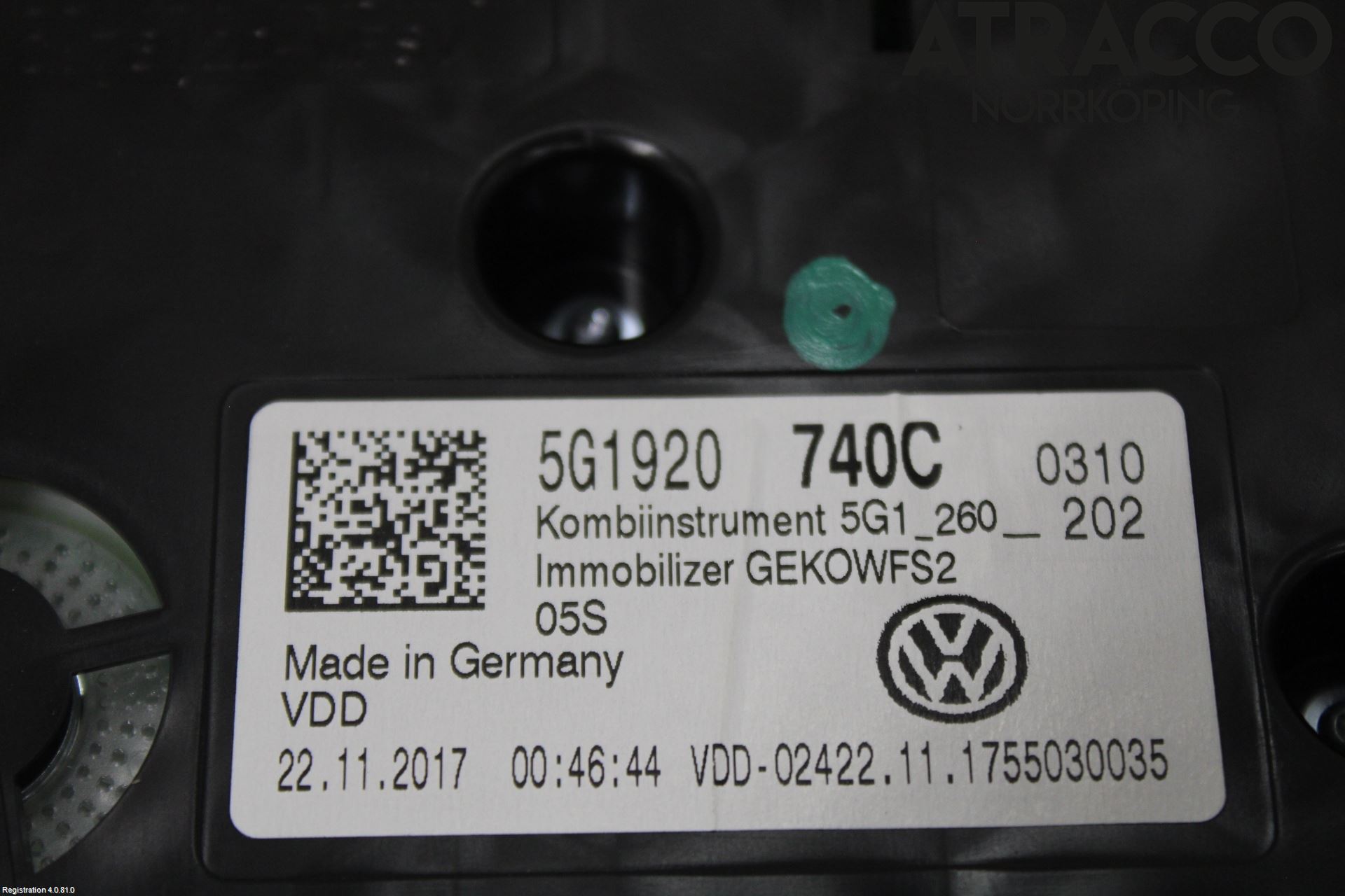 Volkswagen VW GOLF / E-GOLF VII 13-20 Instrument Komb