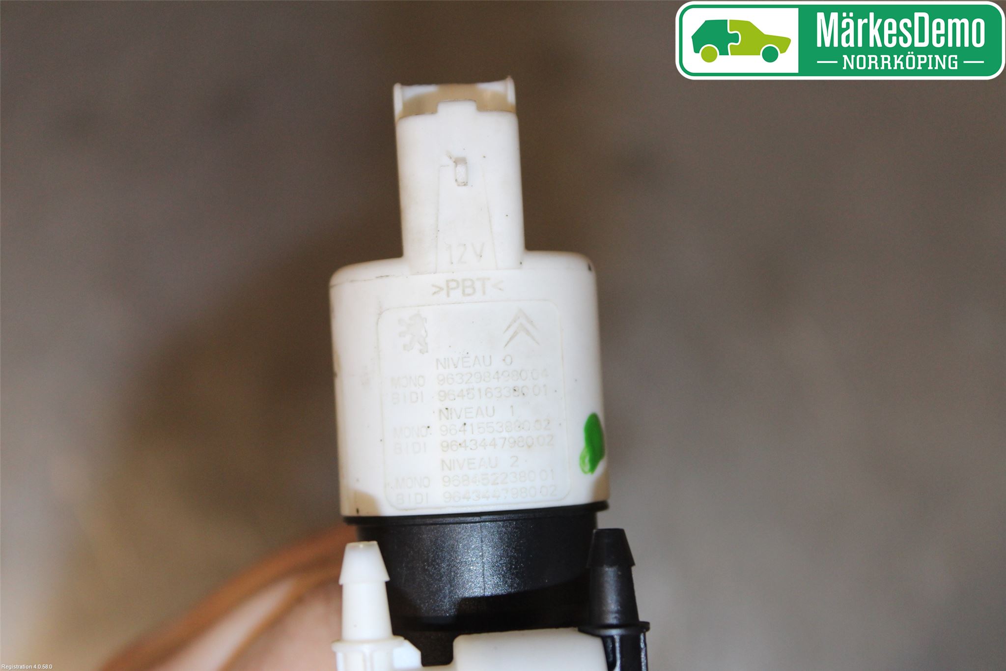 Citroen C4 II 11-18 Spolarpump Vindruta