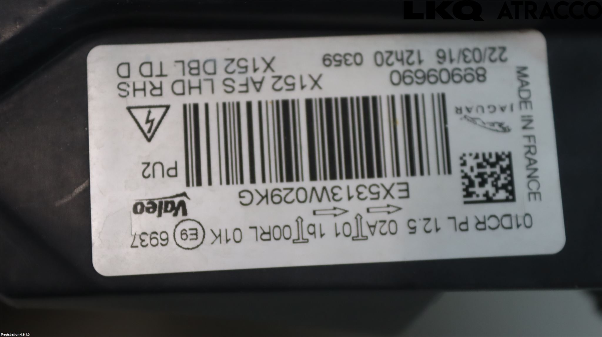 Jaguar F-TYPE Strålkastare Höger