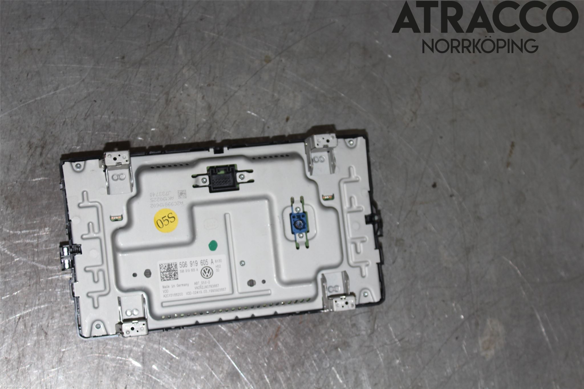 Volkswagen VW GOLF / E-GOLF VII 13-20 Multifunktionsdisplay