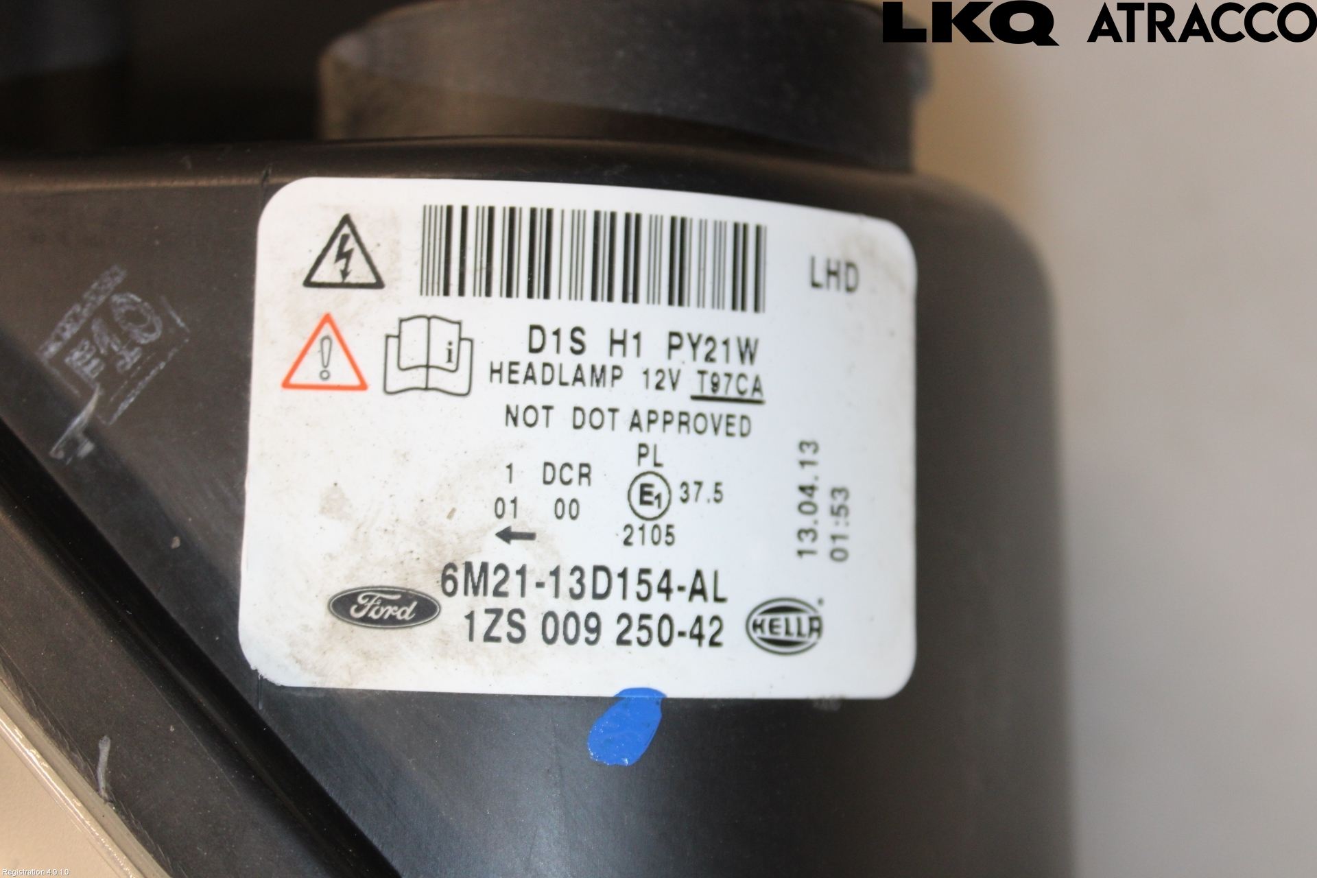 Ford S-MAX 06-15 Strålkastare Höger