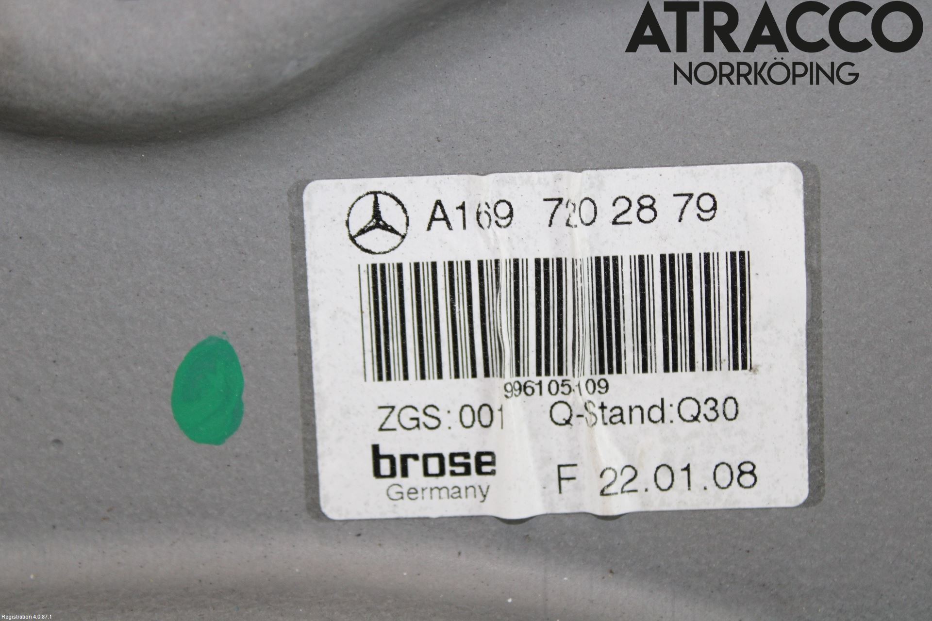 Mercedes-Benz MB B-KLASS (W245) 05-12 Fönsterhiss El Kompl