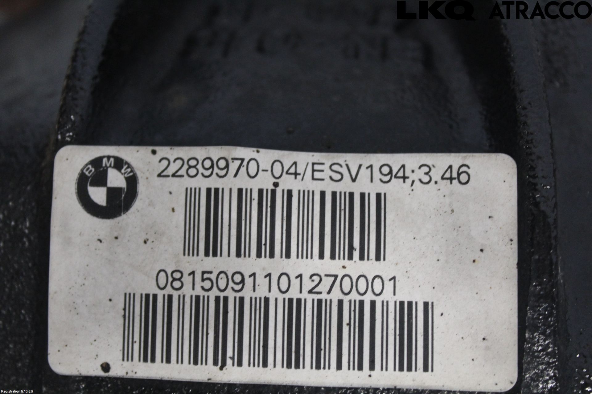 BMW 4 F32/F33/F82/F83 13-20 Bakväxel-Diff