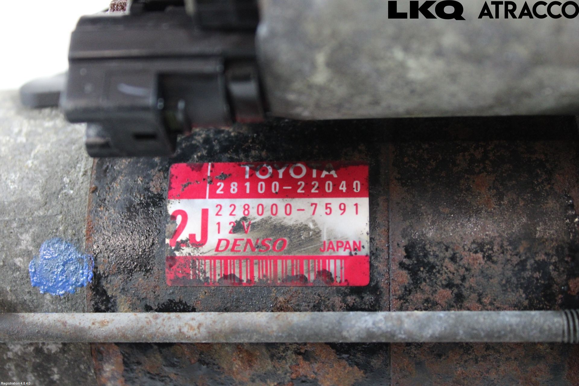 Toyota COROLLA 02-07 Startmotor