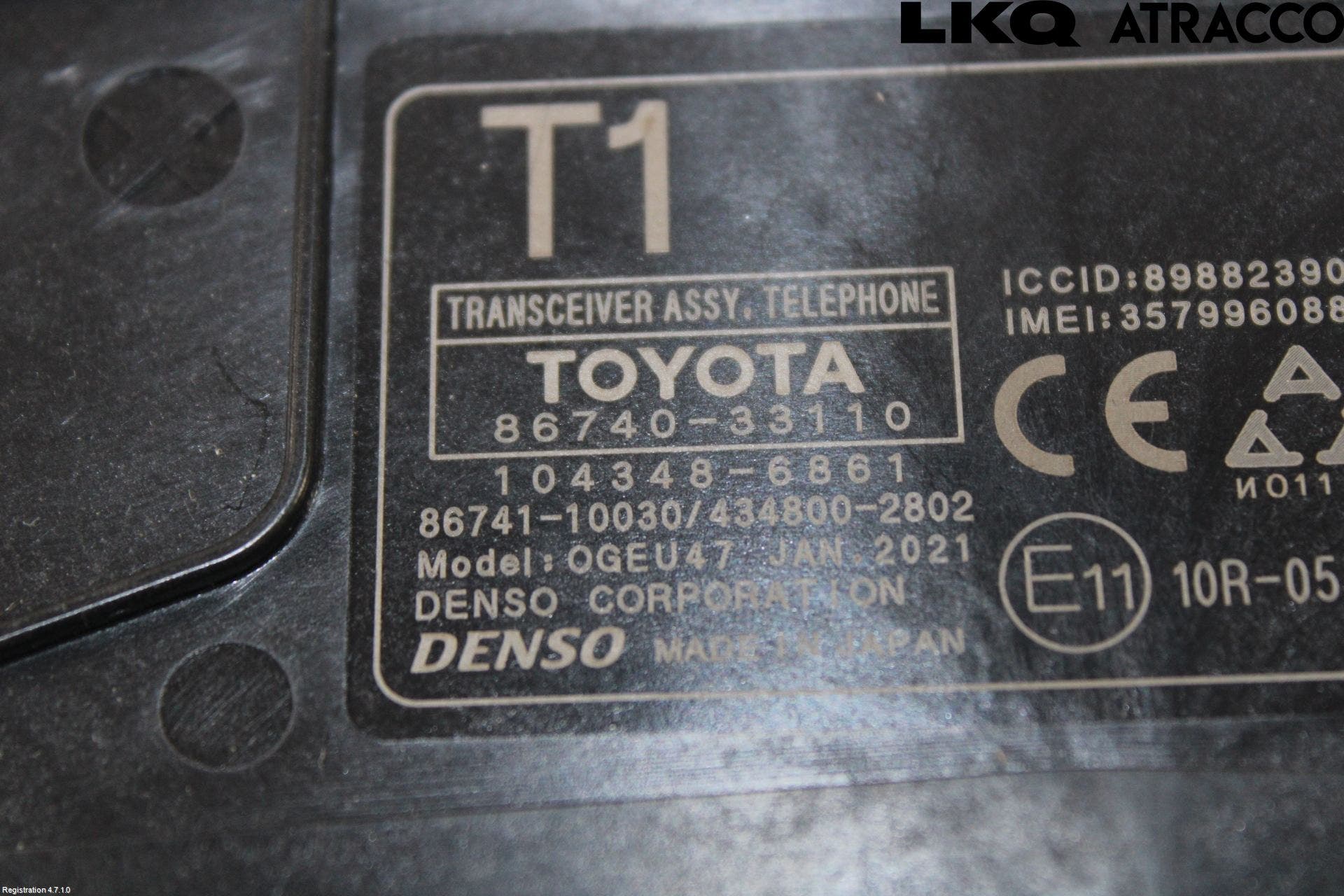 Lexus ES 250/300/330 Styrenhet Tal