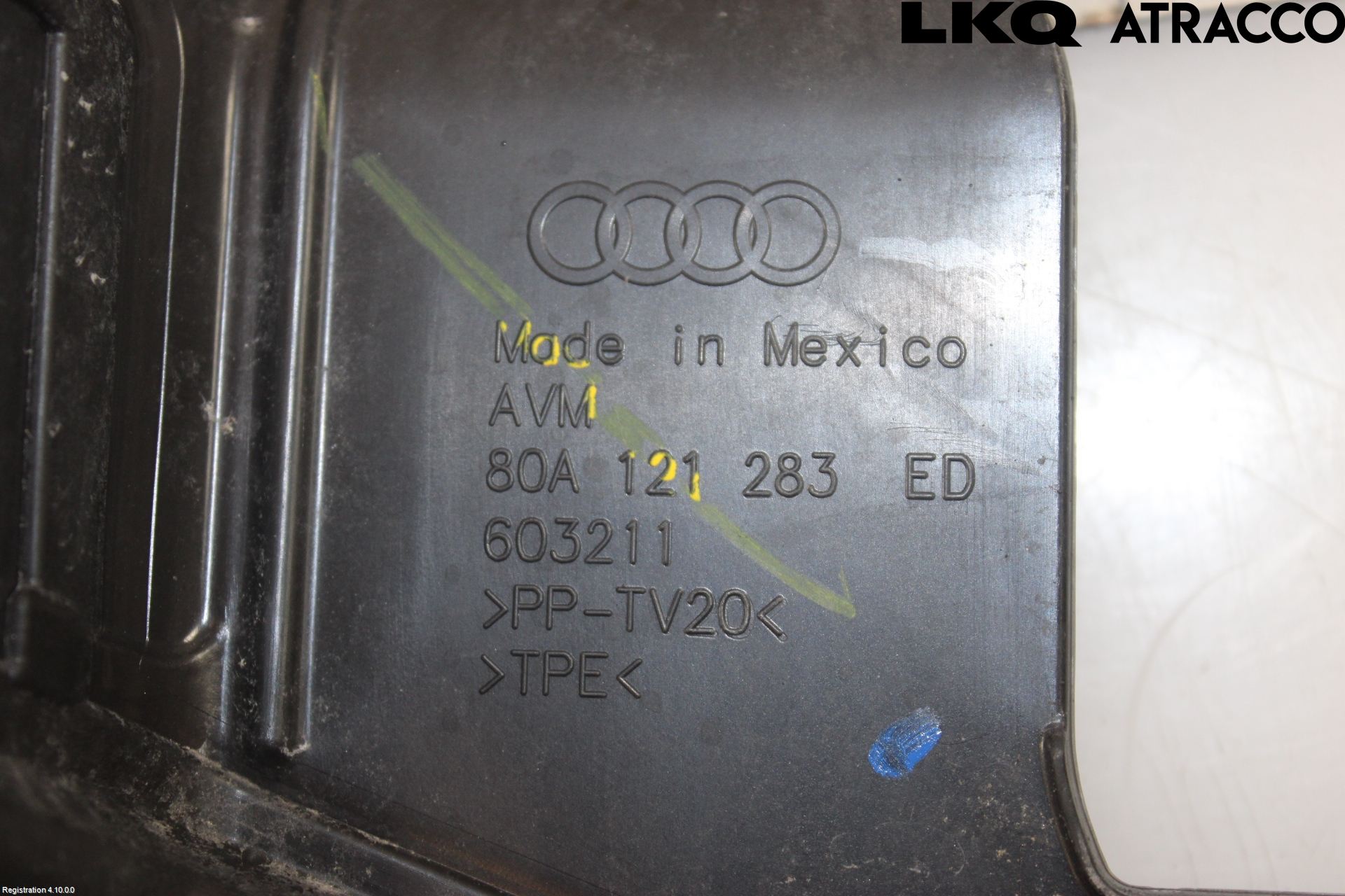 Audi Q5/SQ5 17- Deflektor Plåt-Plast Kylning