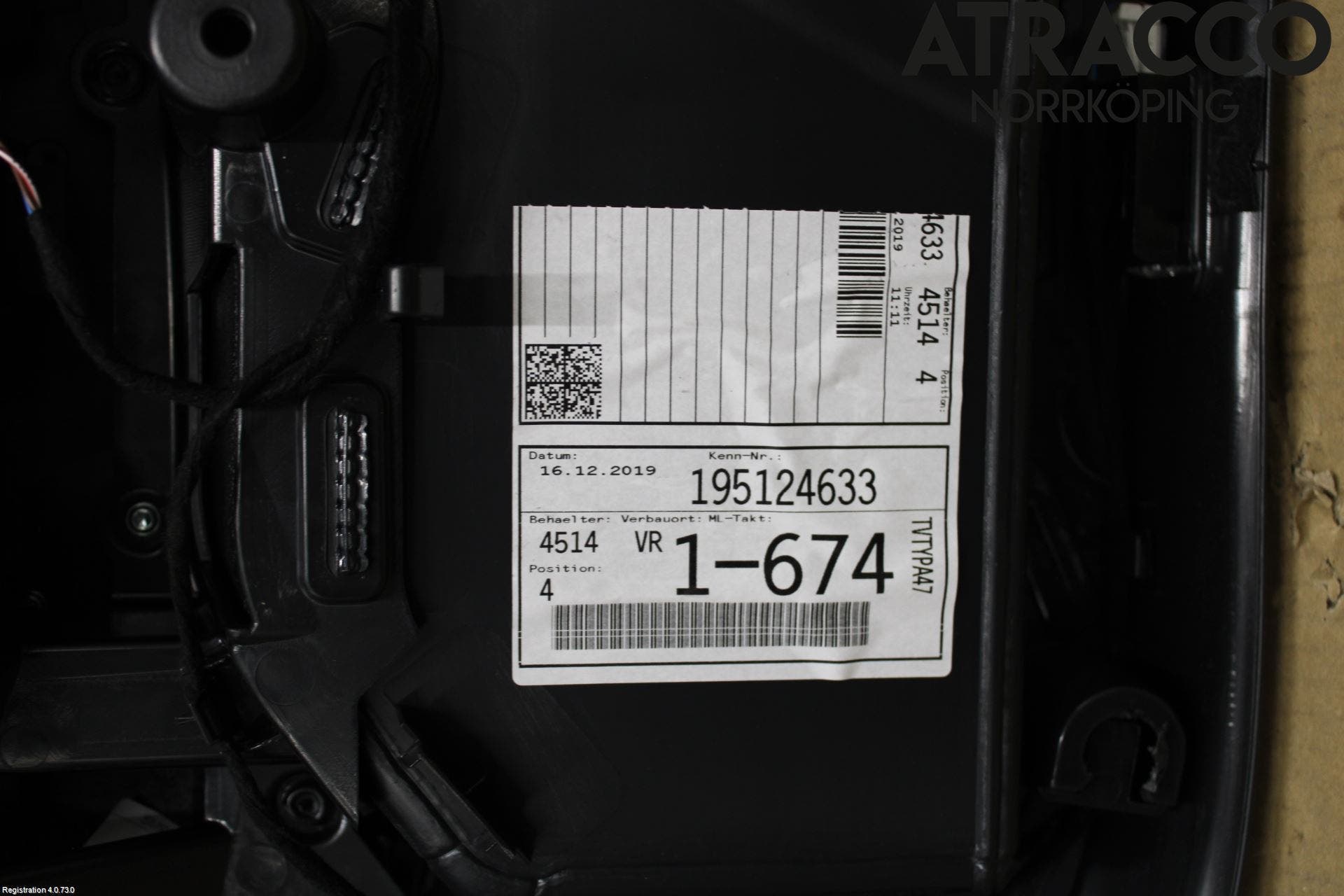 Audi A3/S3 8V 13-20 Dörrklädsel Hö