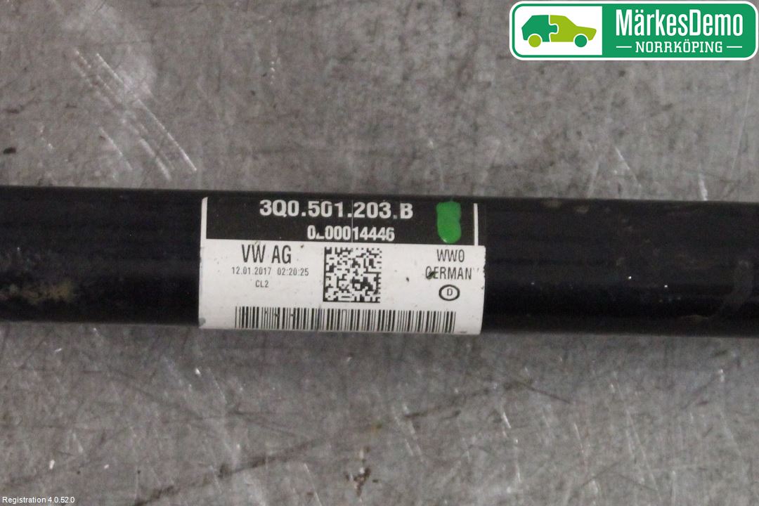 Skoda SUPERB 16-24 Drivaxel Bak Vänster