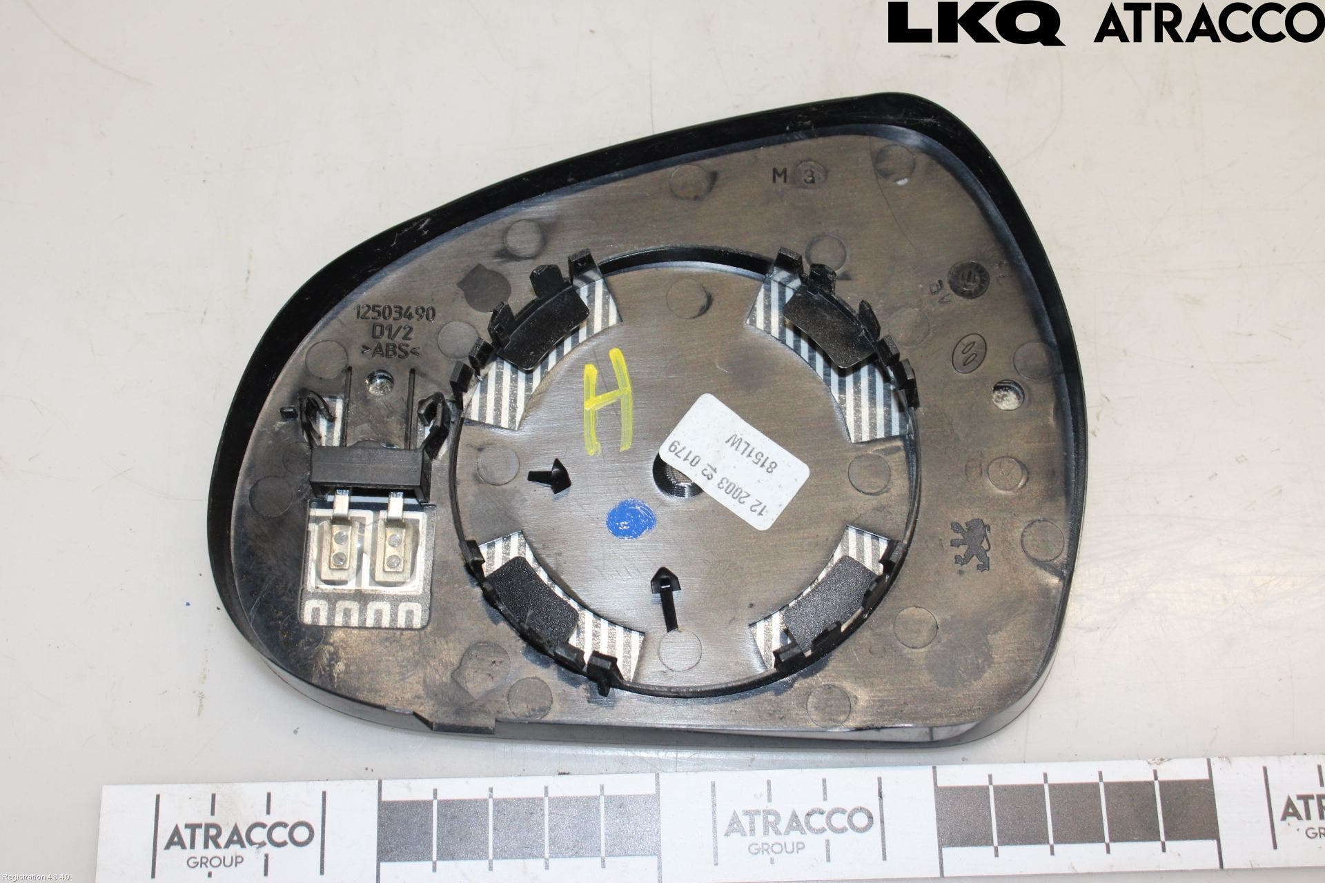 Peugeot 308 08-13 Spegelglas Hö