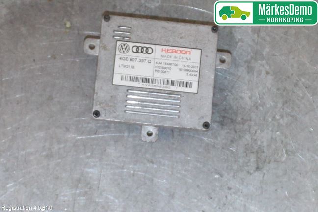 Skoda SUPERB 16-24 Styrenhet Strålkastare