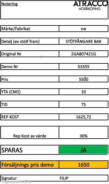 Volkswagen VW T-ROC 18- Stötfångarbeklädnad Bak