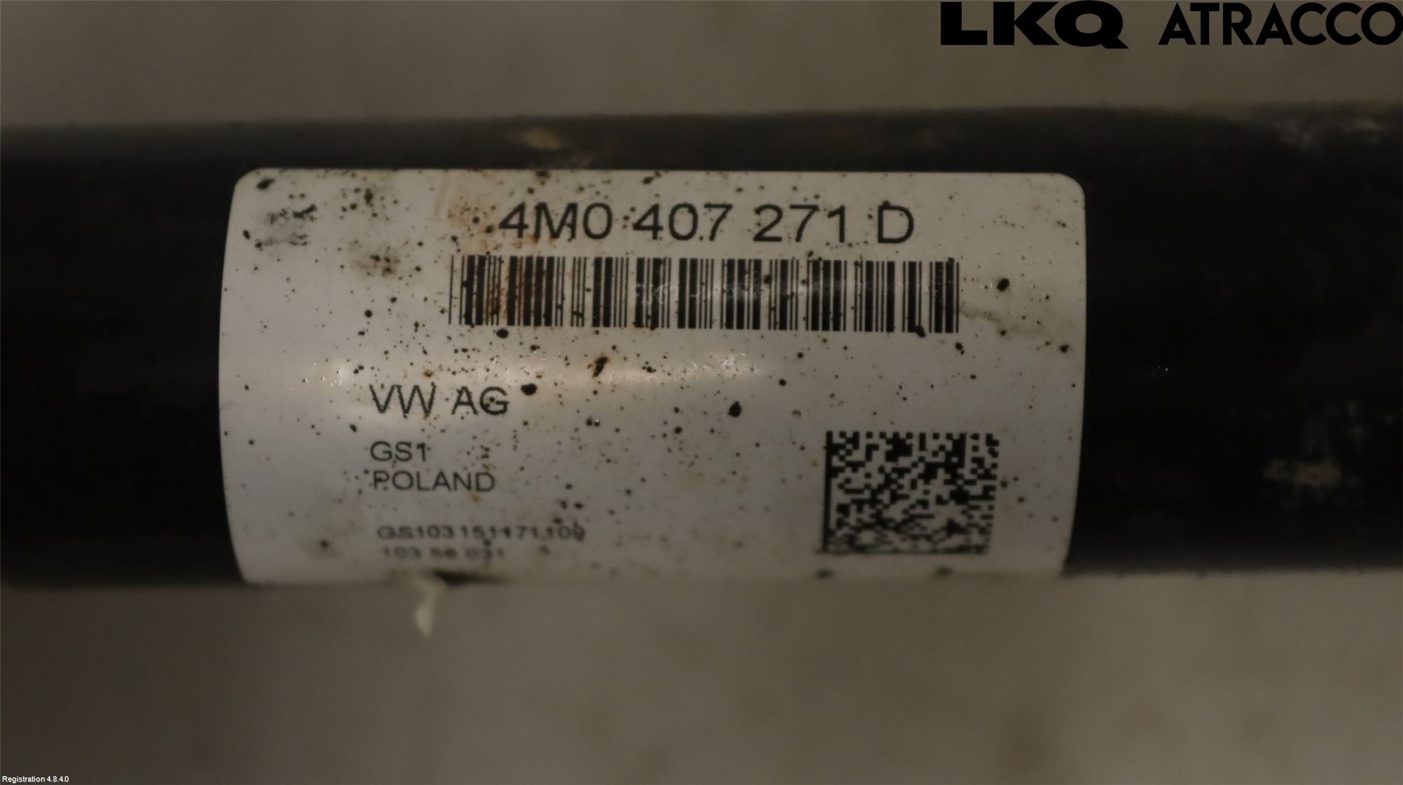 Audi Q7/SQ7 Drivaxel Fram Vänster