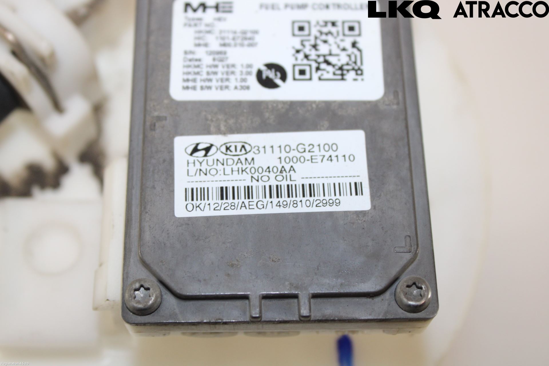 Hyundai IONIQ AE 17-22 Bränslepump El