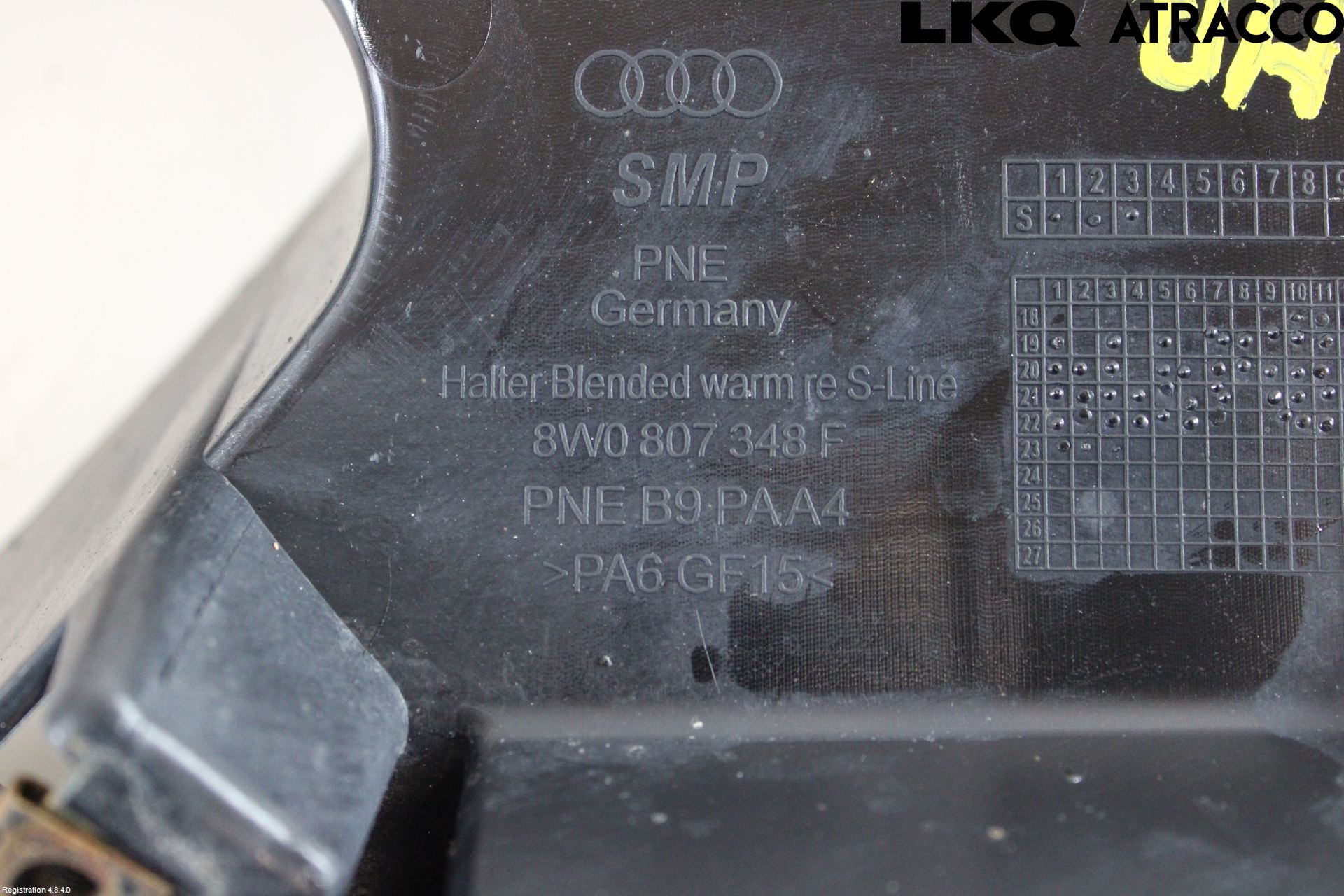 Audi A4/S4 B9 20- Stötfångarfäste Bak Hö