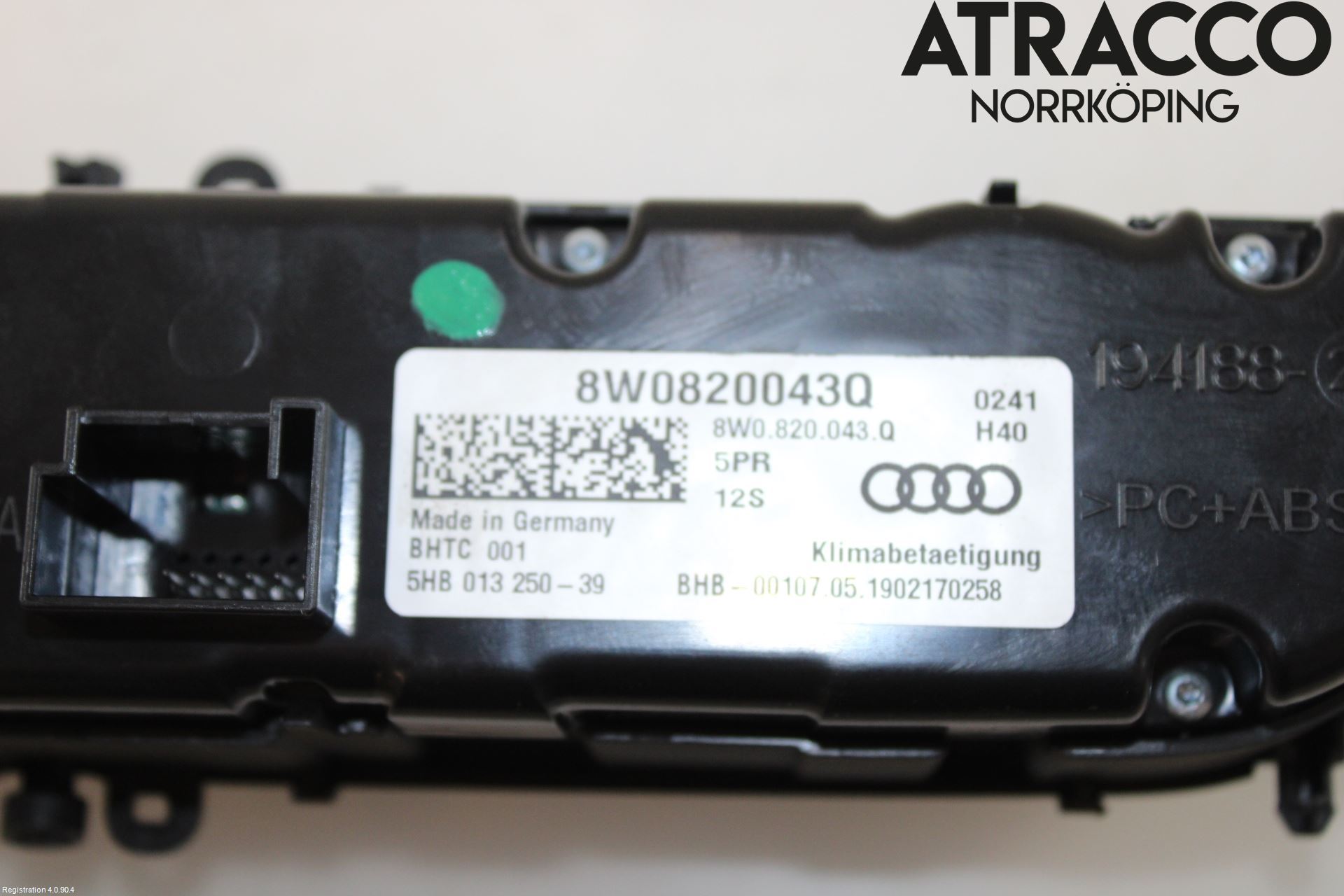 Audi A4/S4 B9 20- Värmereglage