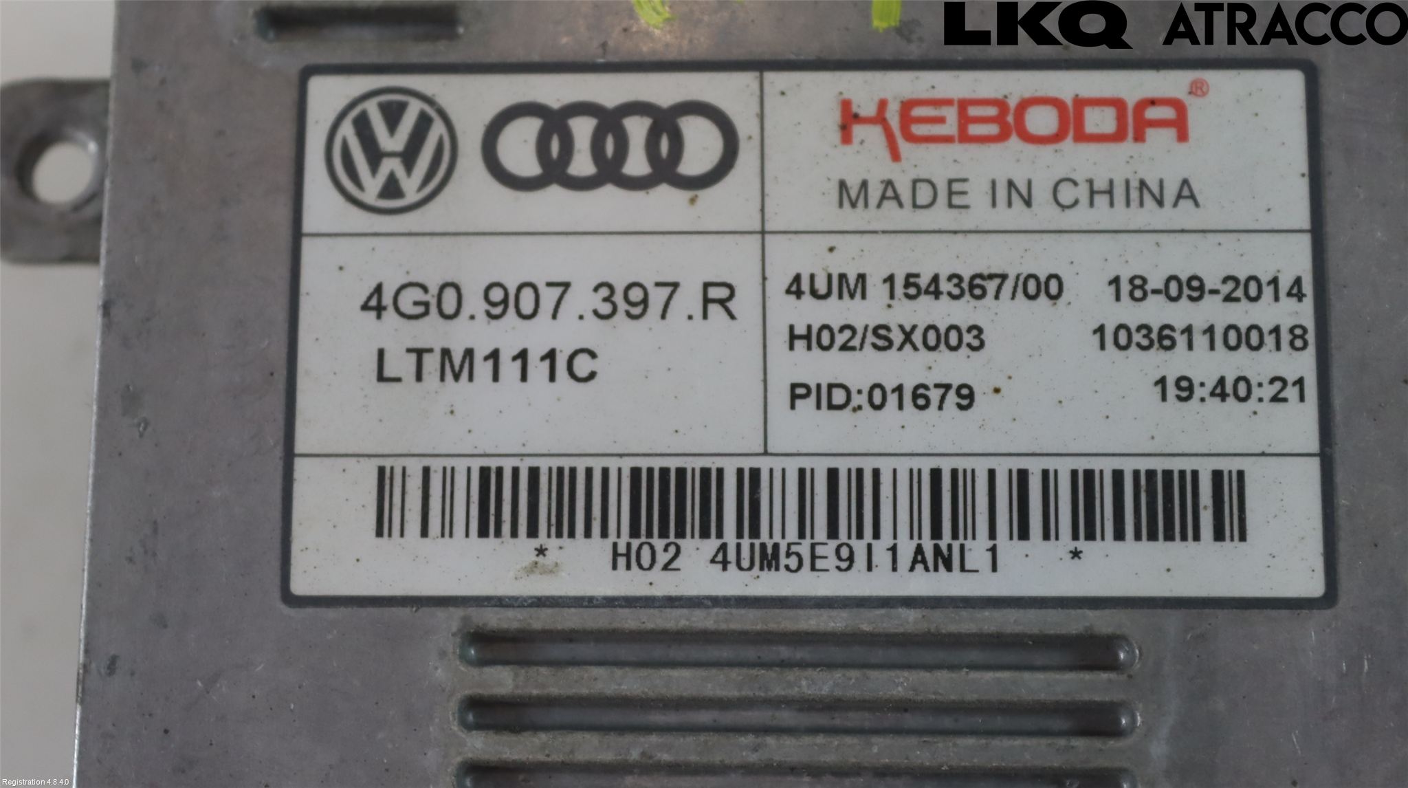 Audi A6/S6 4G 11-18 Styrenhet Strålkastare