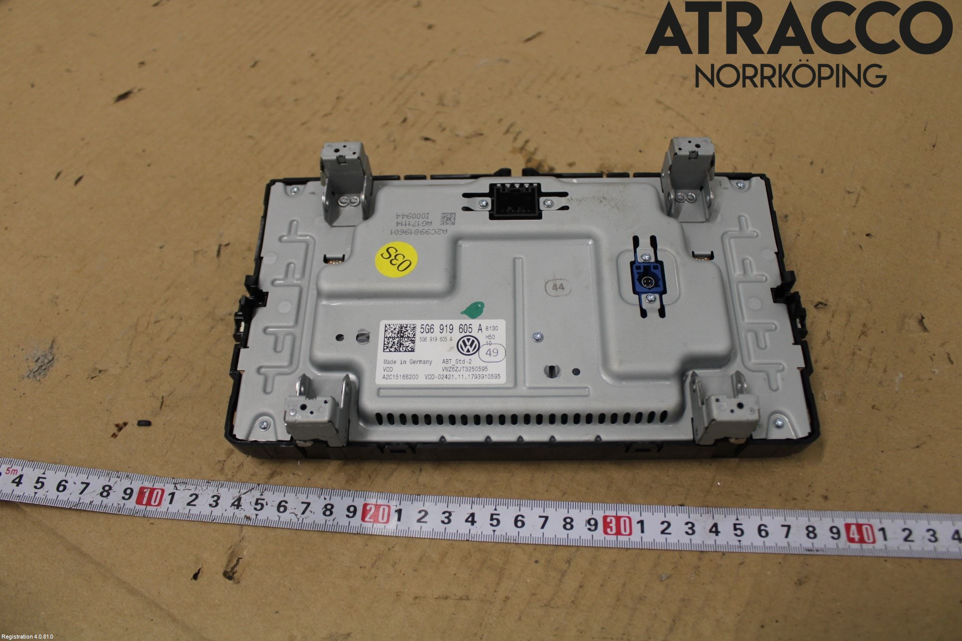 Volkswagen VW GOLF / E-GOLF VII 13-20 Multifunktionsdisplay