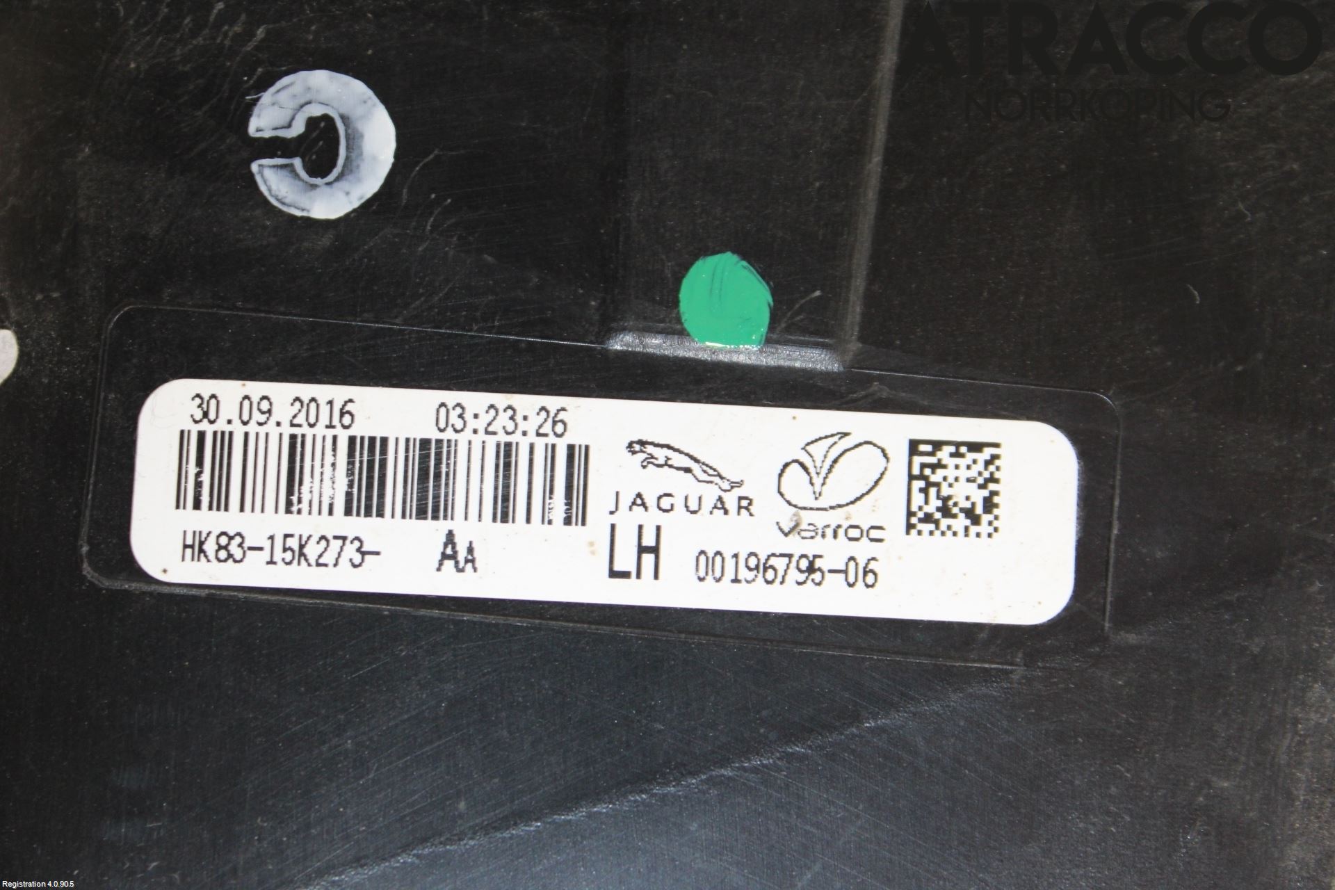 Jaguar F-PACE Bakljus Lucka Vä