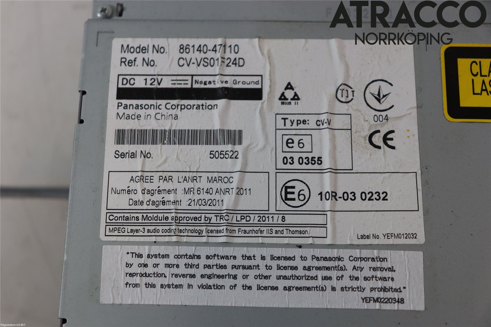 Toyota PRIUS ZVW30 09-20 Cd Radio - Multimediapanel