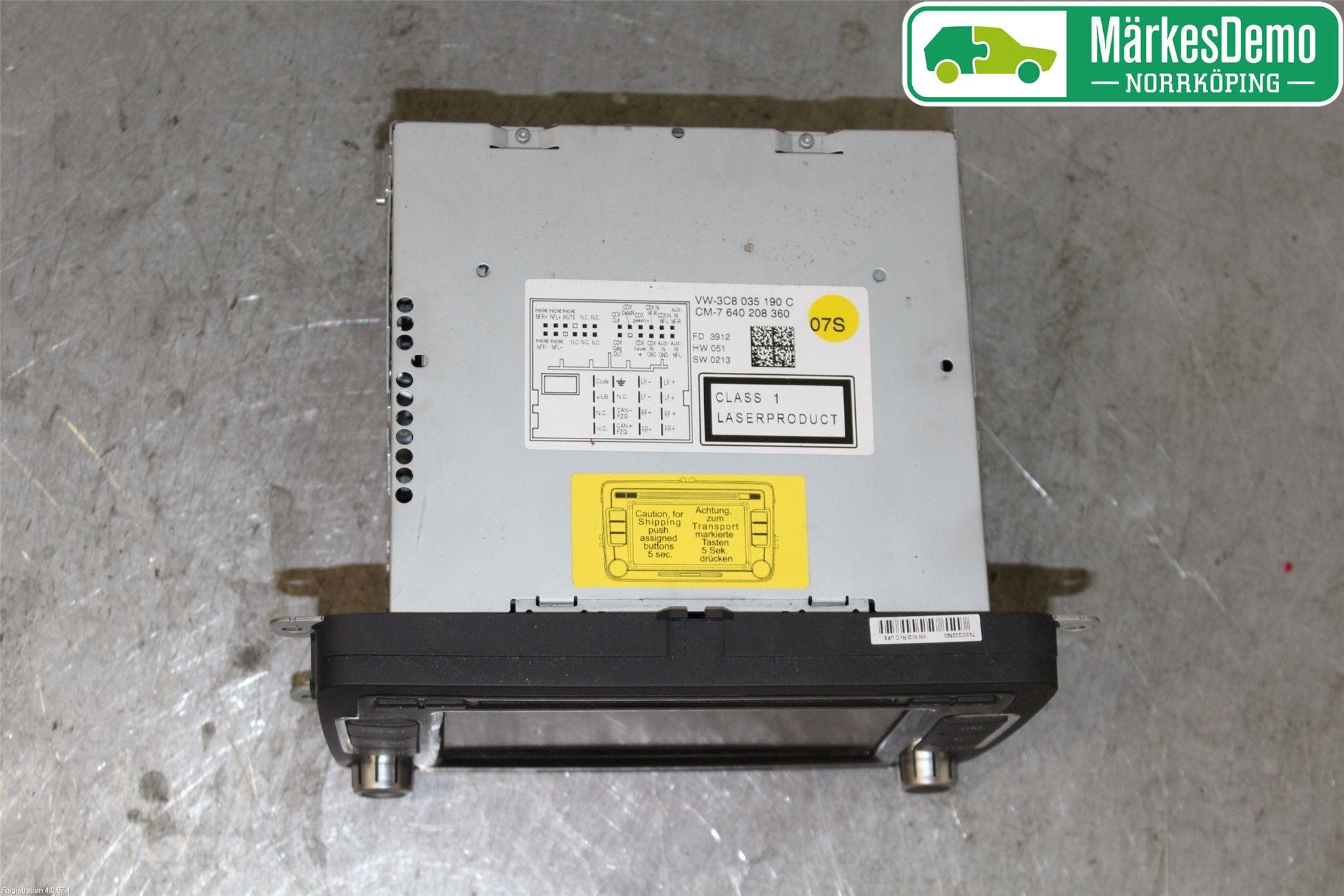 Volkswagen VW PASSAT 11-14 Cd Radio - Multimediapanel