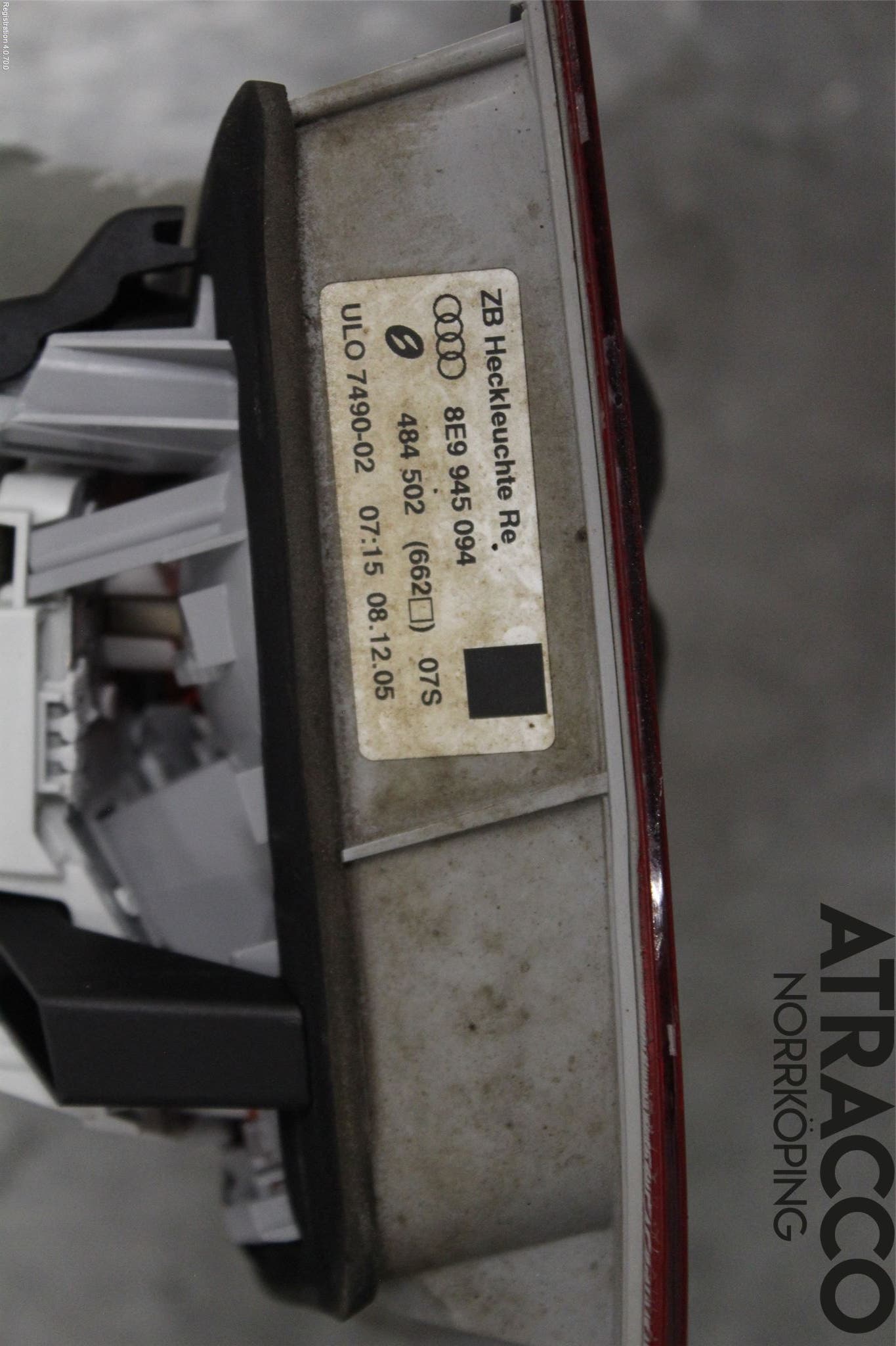 Audi A4/S4 05-07 Bakljus Lucka Hö