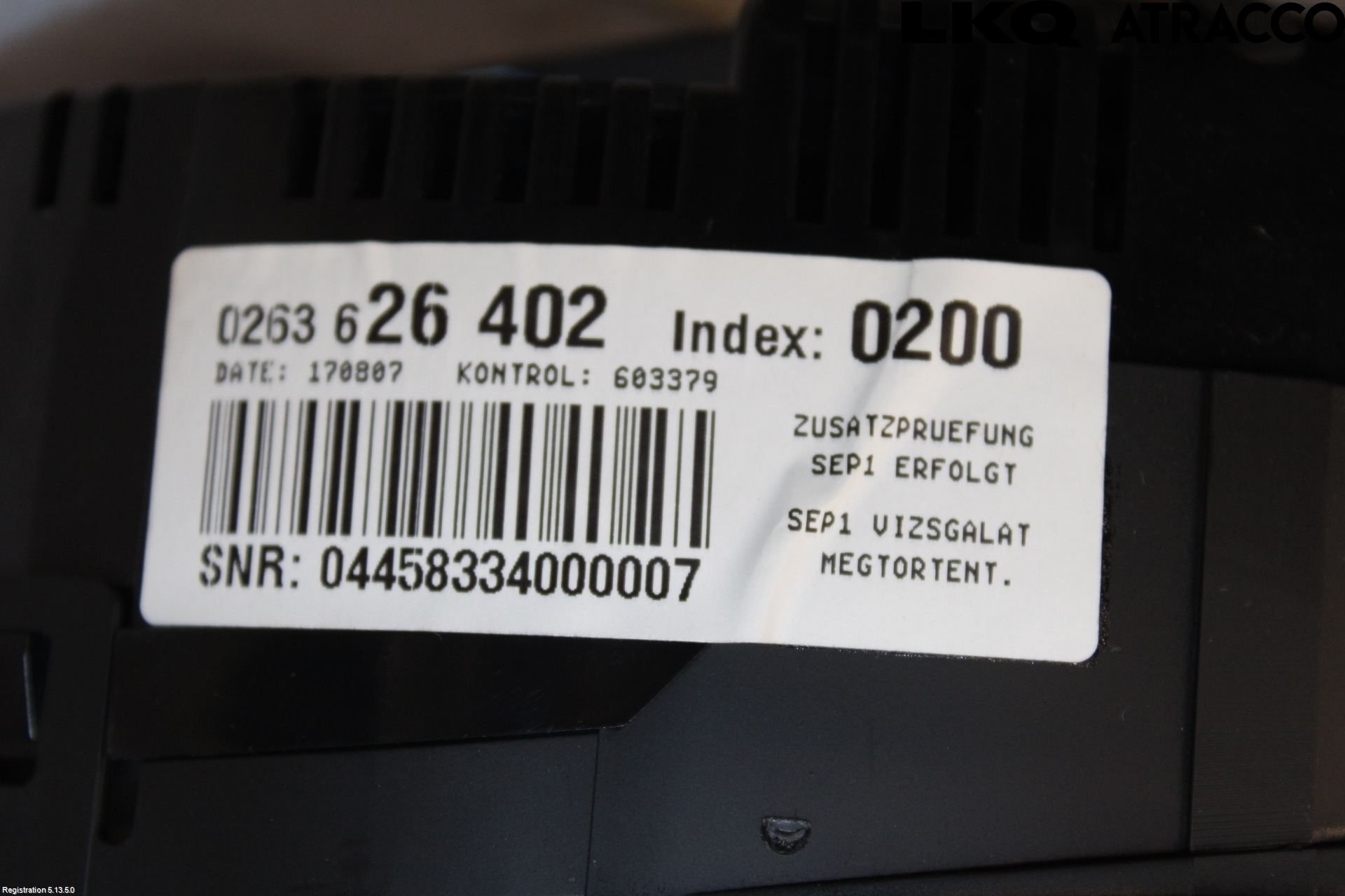 Audi A4/S4 05-07 Instrument Komb
