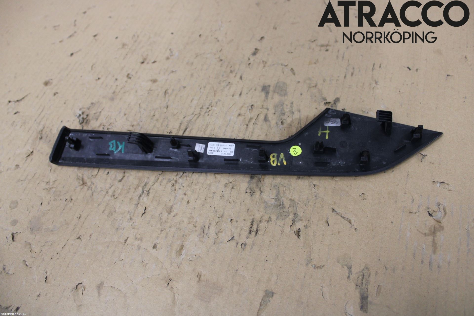 Audi A4/S4 B9 16-19 Dörr Dekorlist Bak Vä