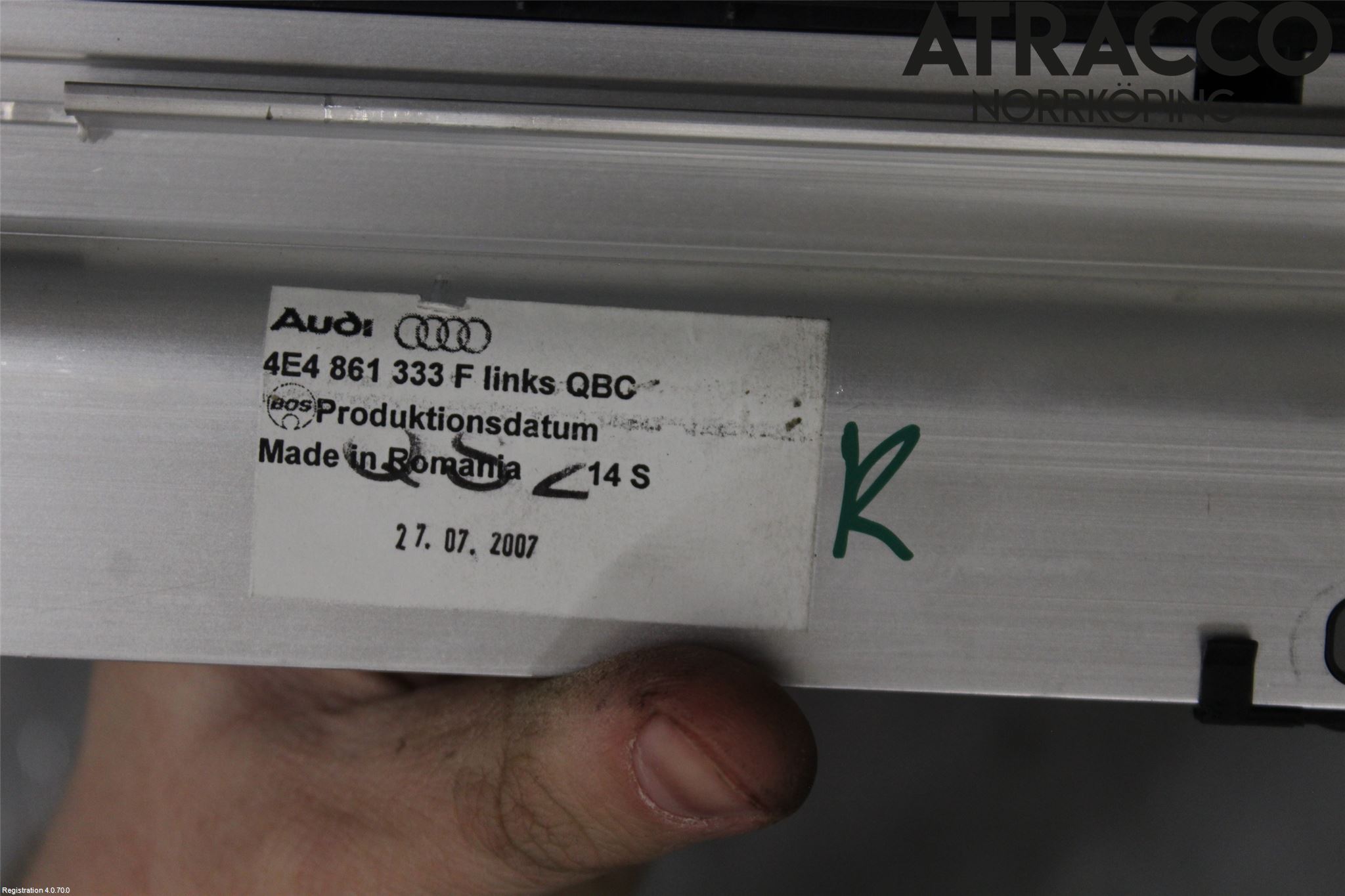 Audi A8/S8 4E  02-09 Solskydd