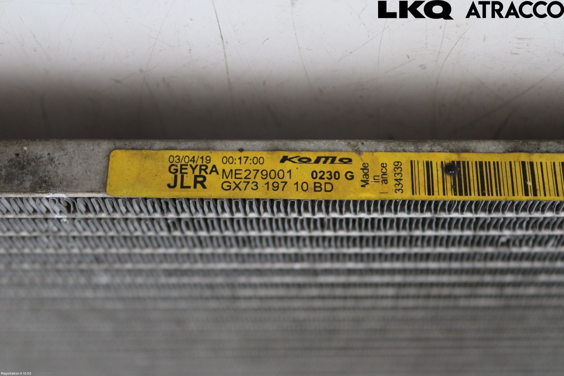 Jaguar F-PACE Ac Kondensor-Kylare