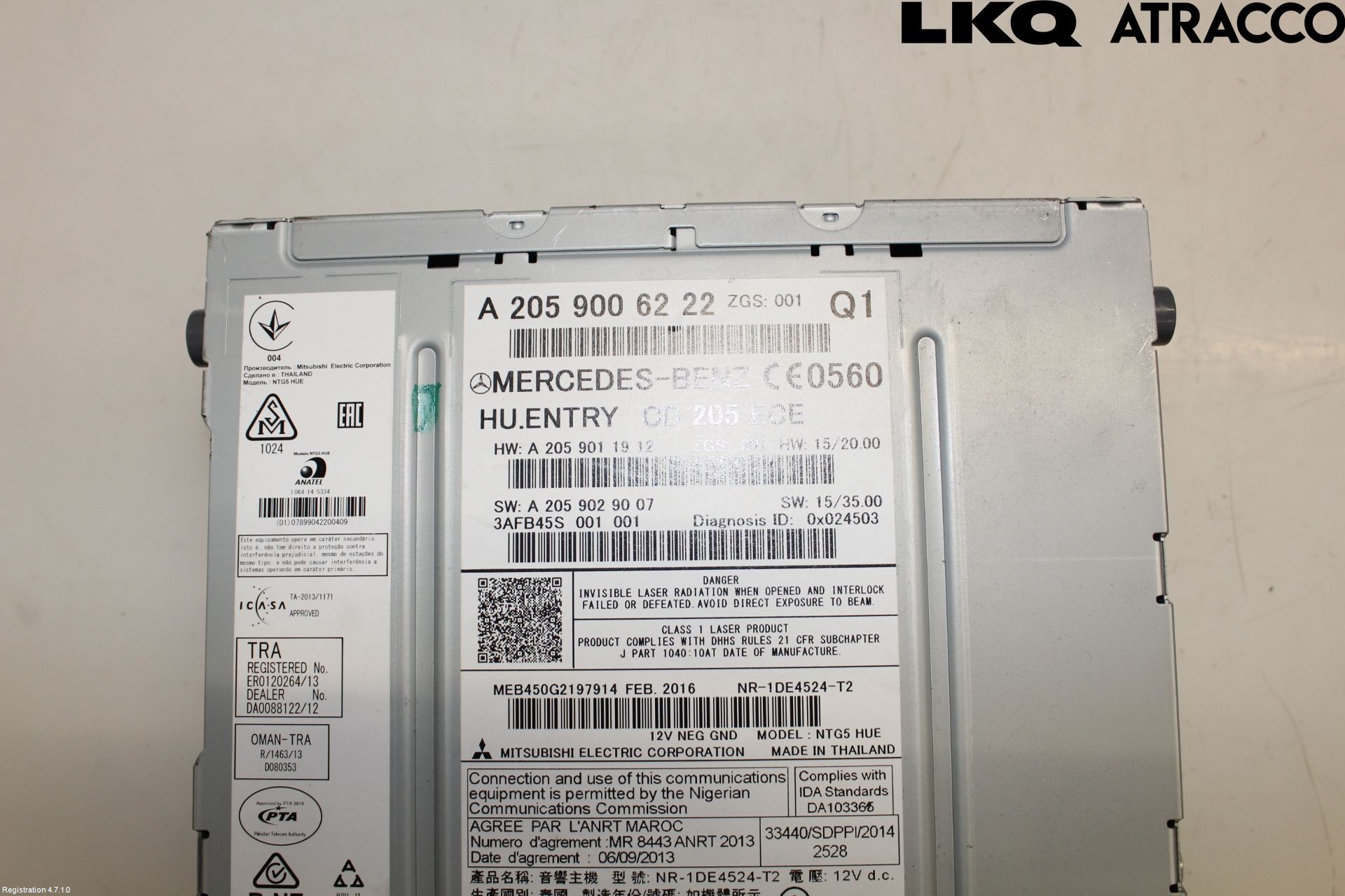 Mercedes-Benz MB GLC-KLASS (X253/C253) 15-22 Cd Radio - Multimediapanel