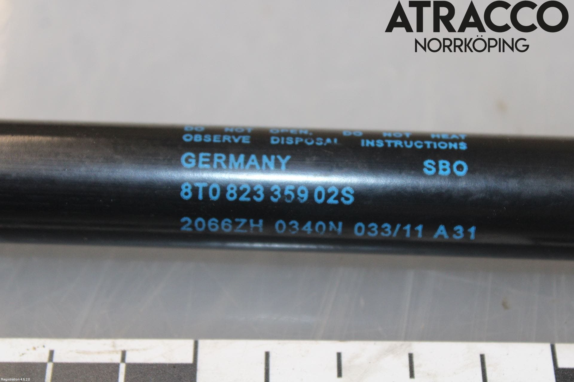 Audi A5 07-16 Gasfjäder Motorhuv