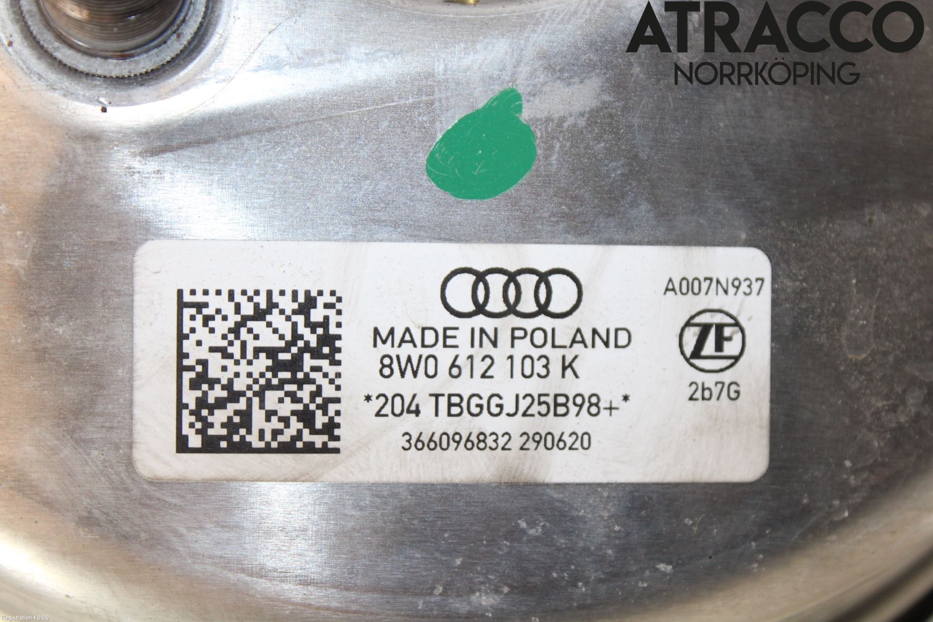 Audi A4/S4 B9 20- Bromsservo