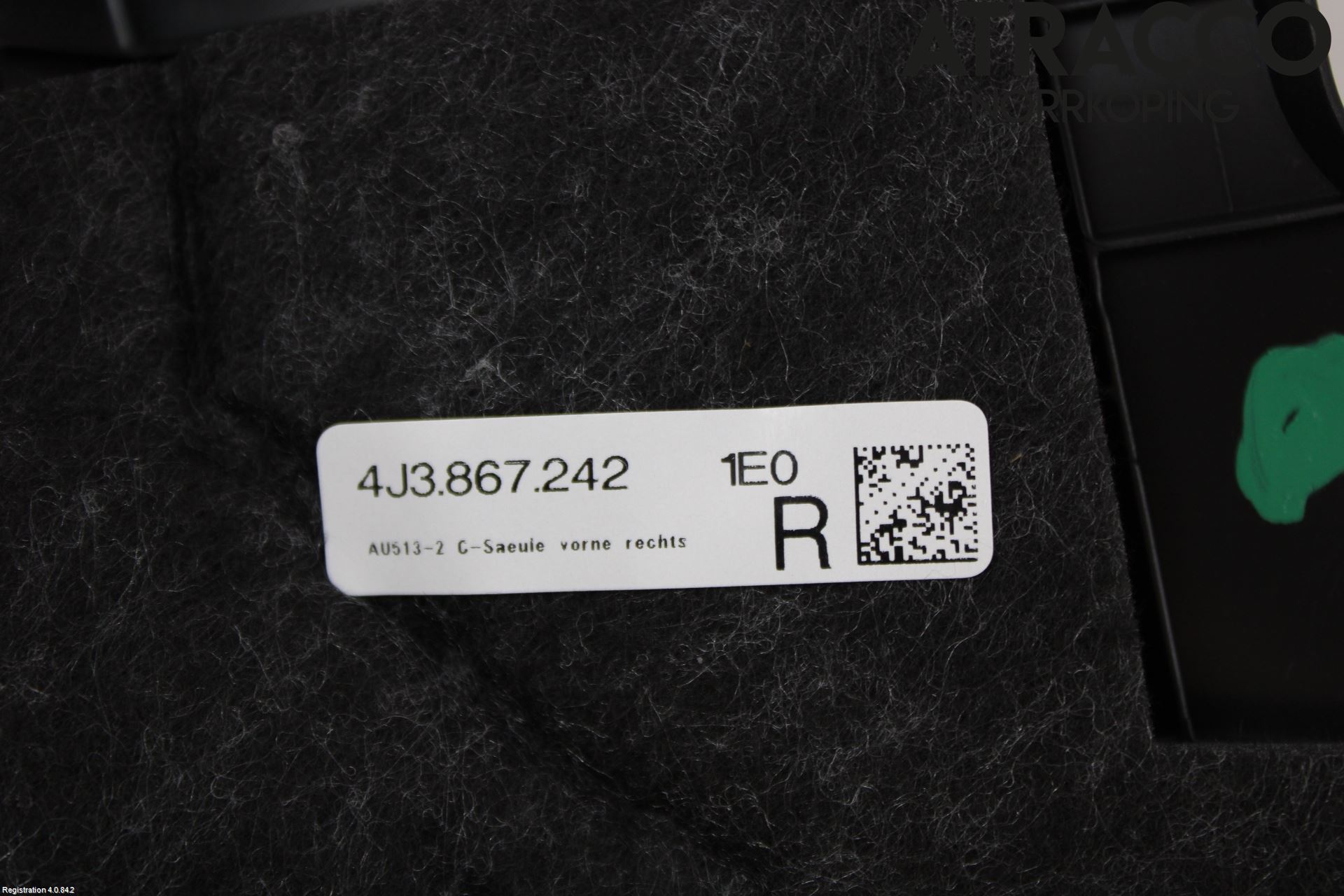 Audi E-TRON GT FW 21- Inr Plastd A-B-C Stolpe